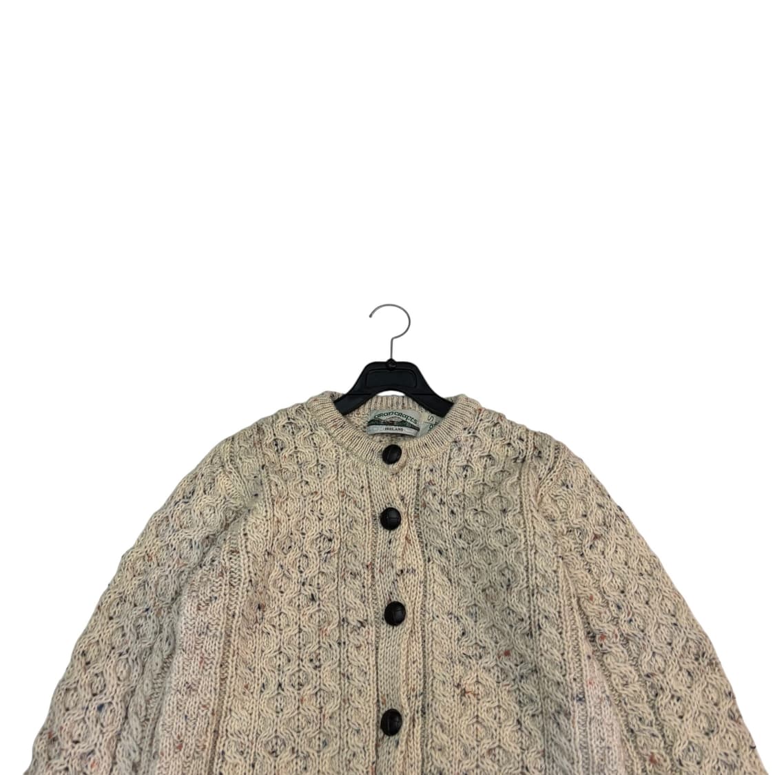 Aran Crafts 헤비울 라운드넥 가디건 상품이미지2