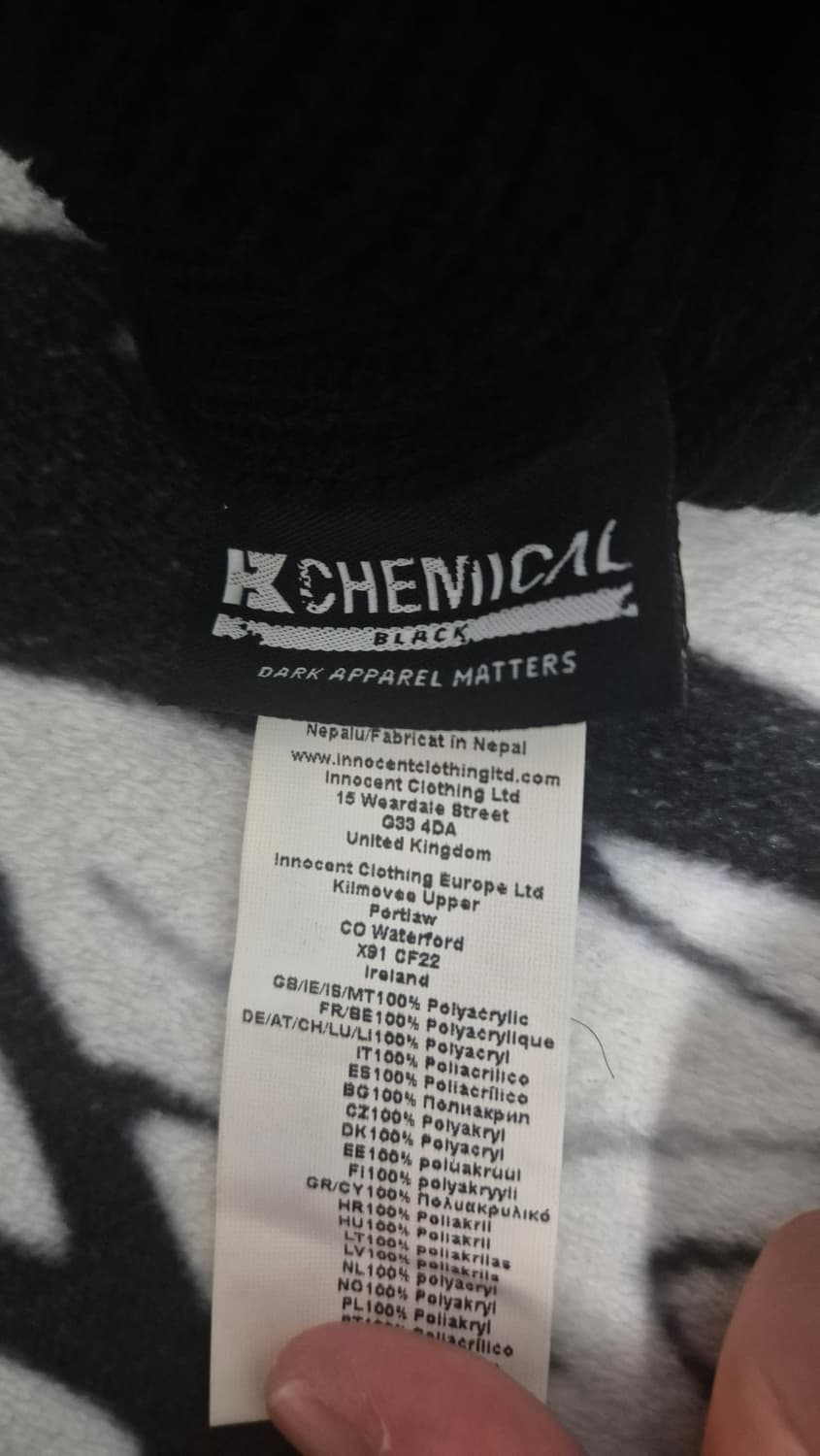 [케미컬블랙 by. INNOCENT CLOTHING] 칼신 고스 비니 상품이미지6