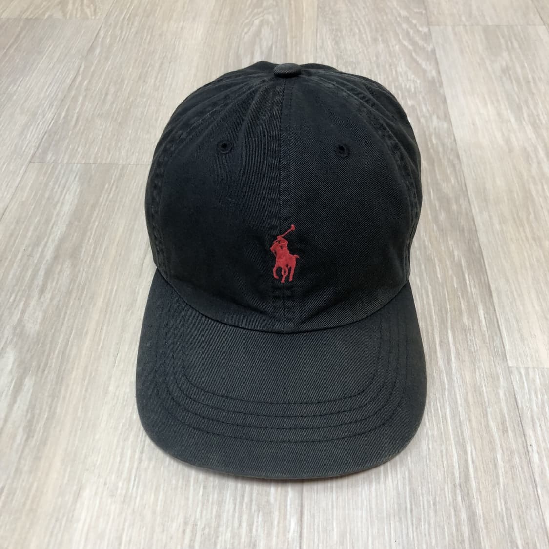 (OS) 폴로 랄프로렌 POLO 코튼 트윌 선페이딩 볼캡 블랙 상품이미지1