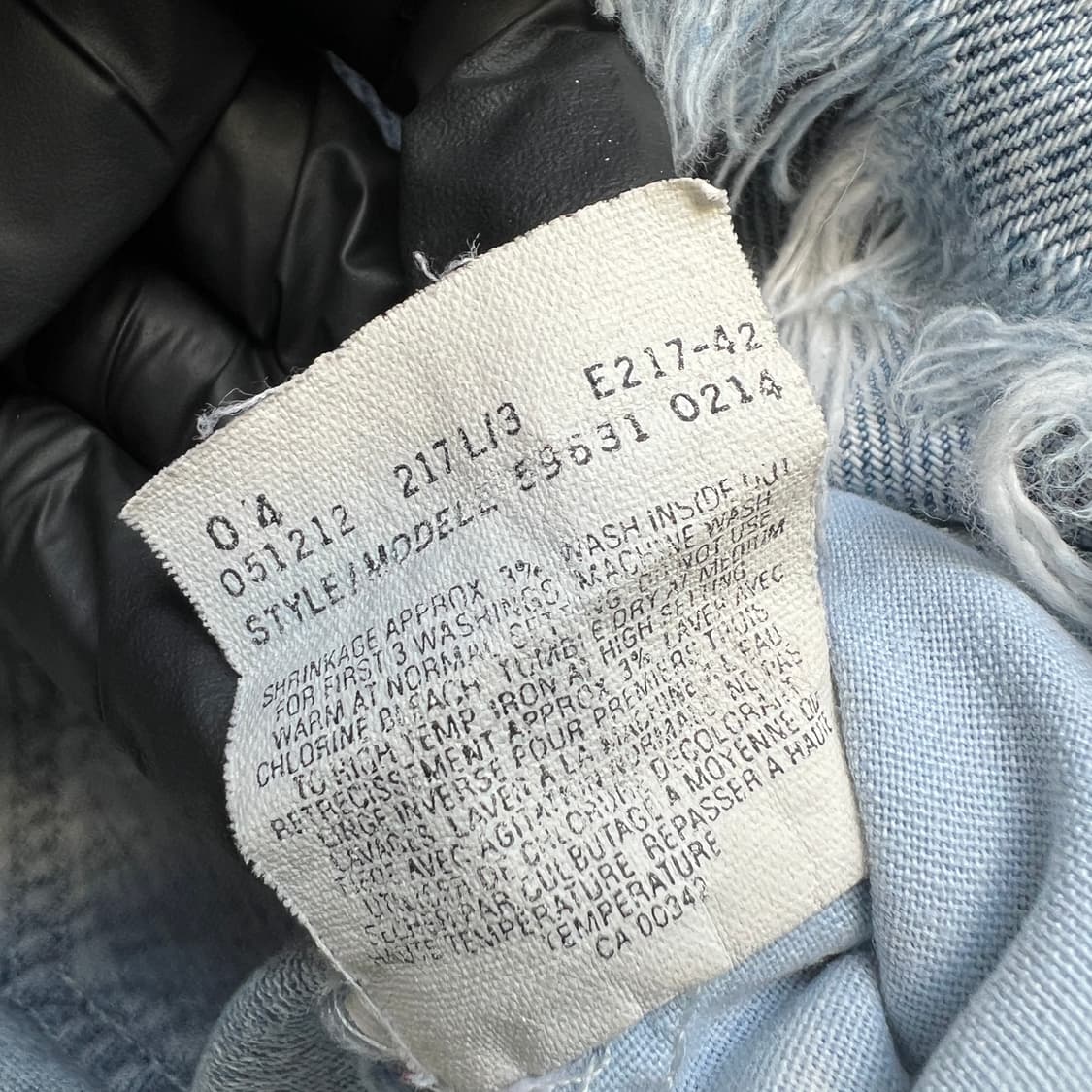 00s 빈티지 리바이스 데님 스커트 상품이미지7