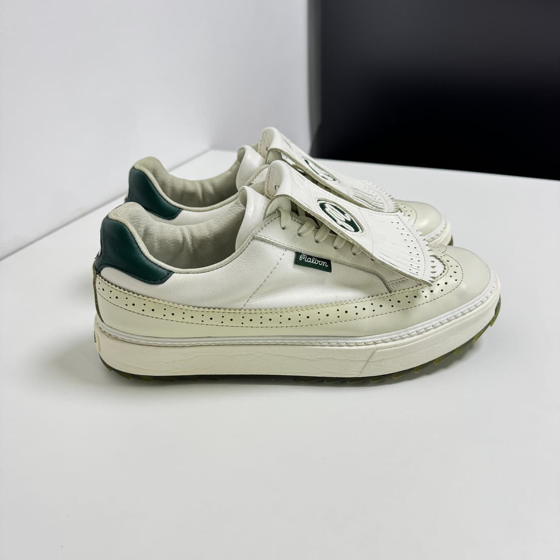 말본 골프화 코스 WHITE GREEN CR 상품이미지2