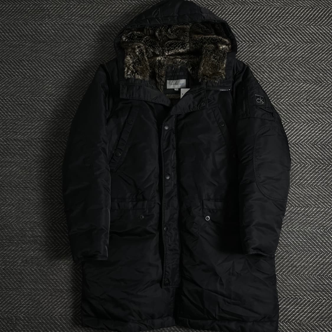 00s 캘빈클라인 아카이브 N3B 이너 퍼 다운 패딩 점퍼y 3538 상품이미지2