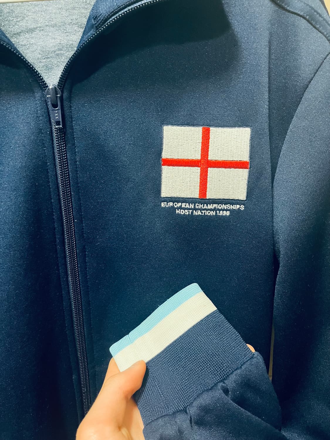 아디다스 잉글랜드 트랙탑 져지 네이비 100 L 상품이미지3