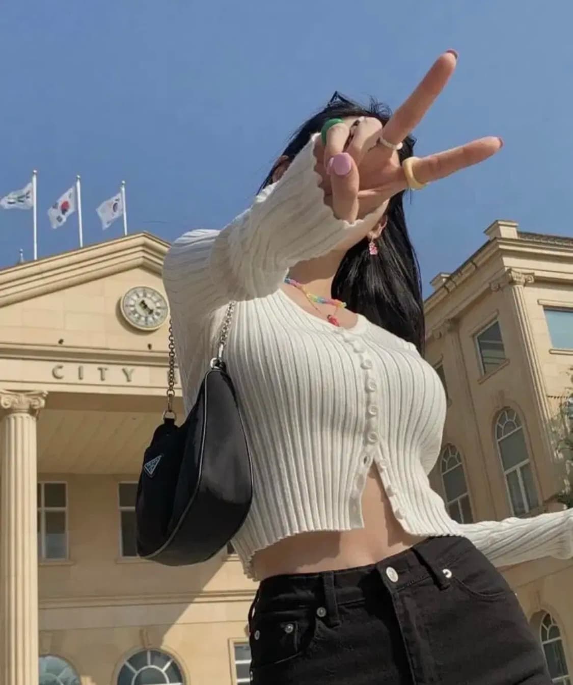 페일제이드 맥 가디건 22FW, 페일제이드 브이넥 맥 가디건 아이보리 상품이미지5