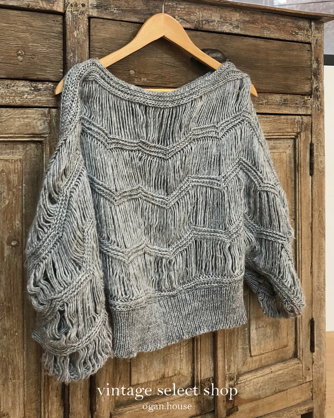 vintage boat neck knit top 상품이미지4