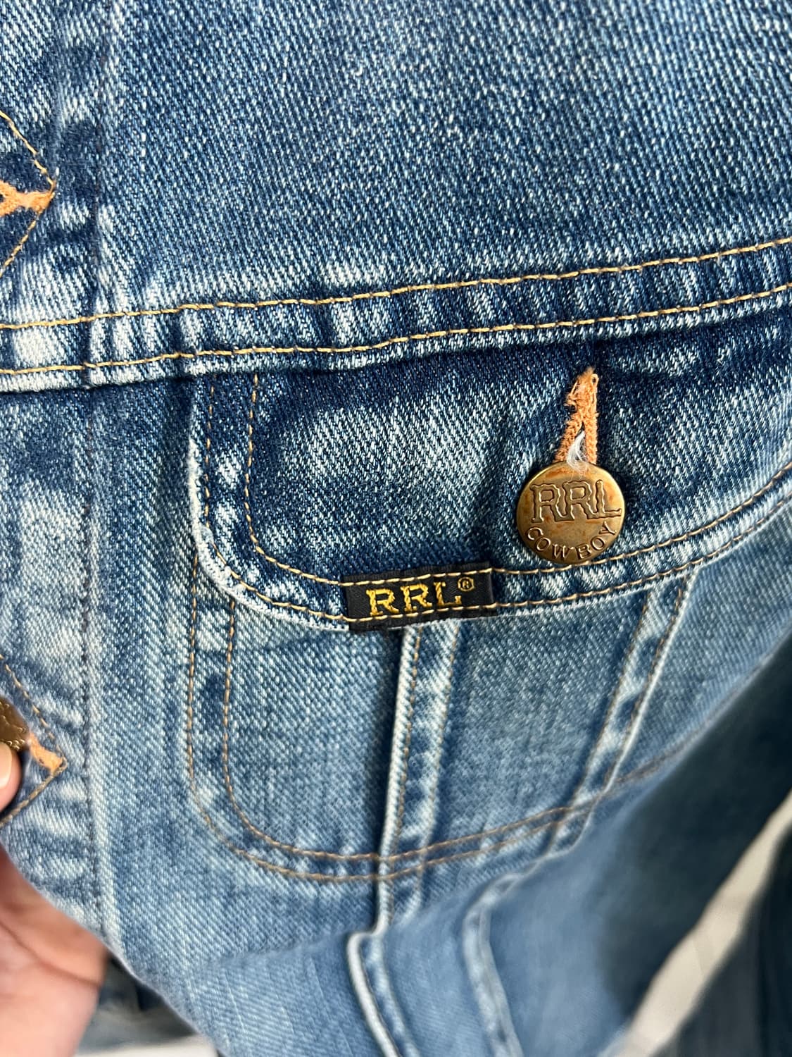 택포35) RRL 더블알엘 Lot.271 리랜드 트러커 데님자켓 S 상품이미지4