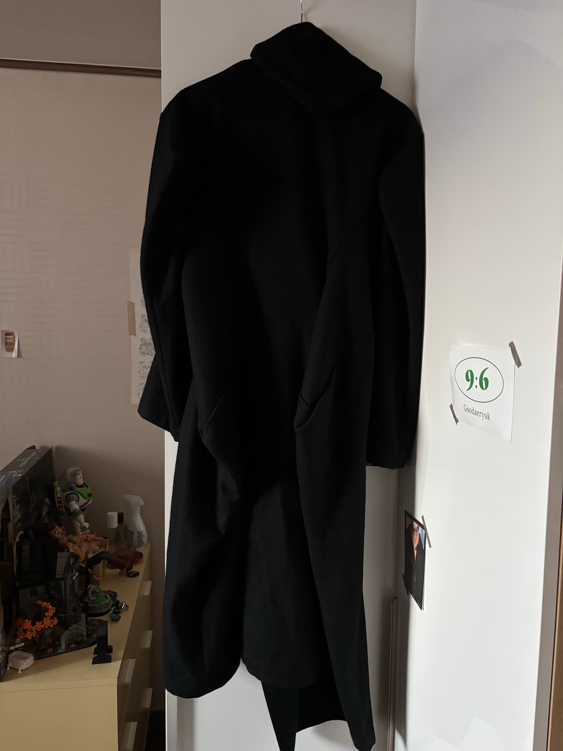 요지야마모토 펨므 FW18 드레이프 롱코트 상품이미지4