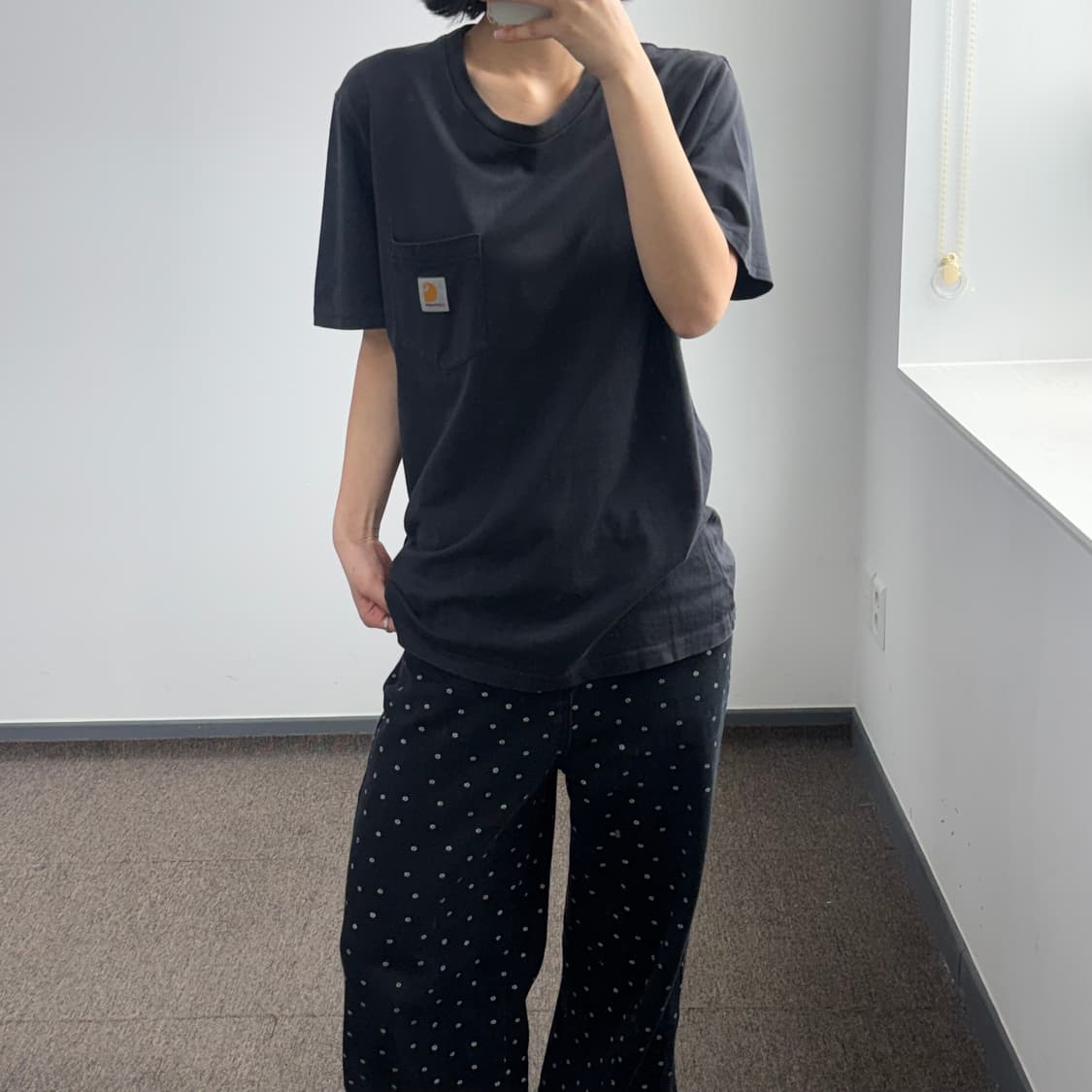 Carhartt 칼하트 원포켓 블랙 반팔  상품이미지2