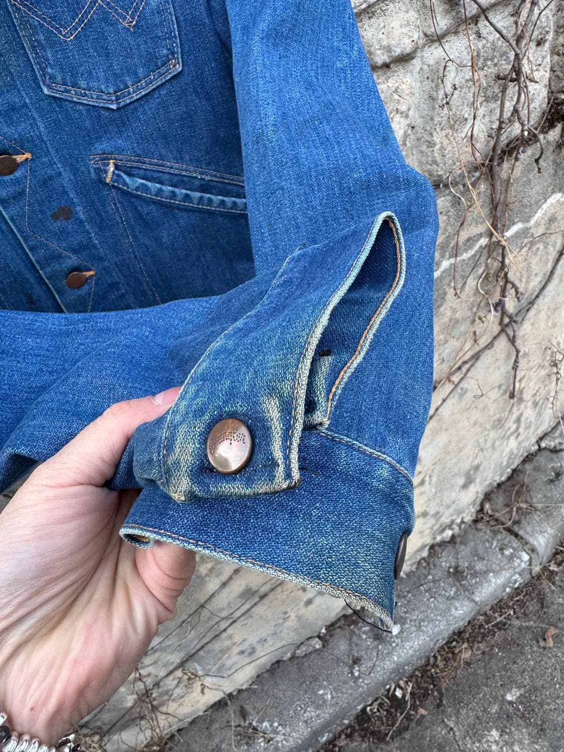 70~80s 랭글러 빈티지 126mj 웨스턴 데님 트러커 자켓 38 상품이미지6