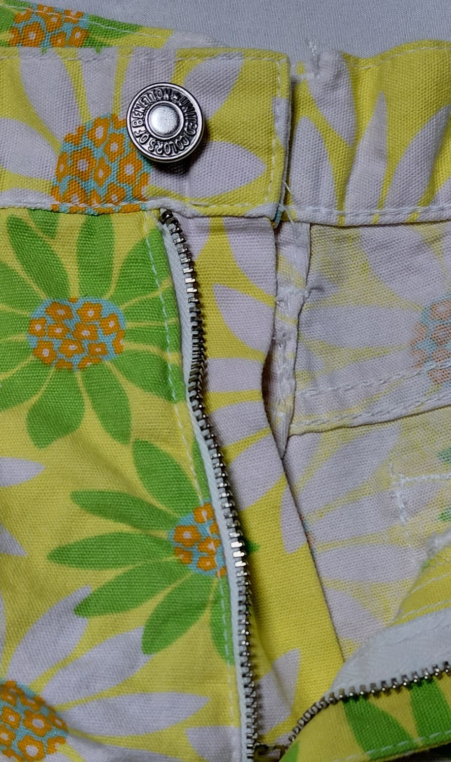 [Made in Italy] 베네통 빈티지 플라워 코튼 쇼츠 (S사이즈) 상품이미지4