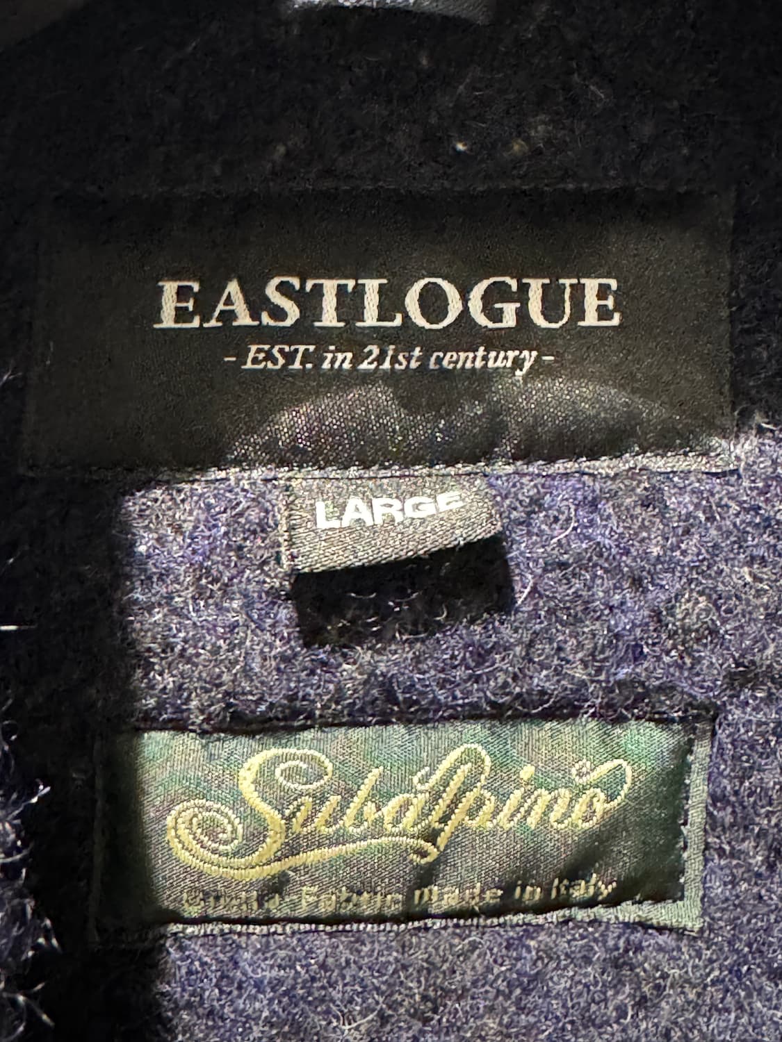 [105] 이스트로그 수발피노 체스터필드 코트 네이비 상품이미지4