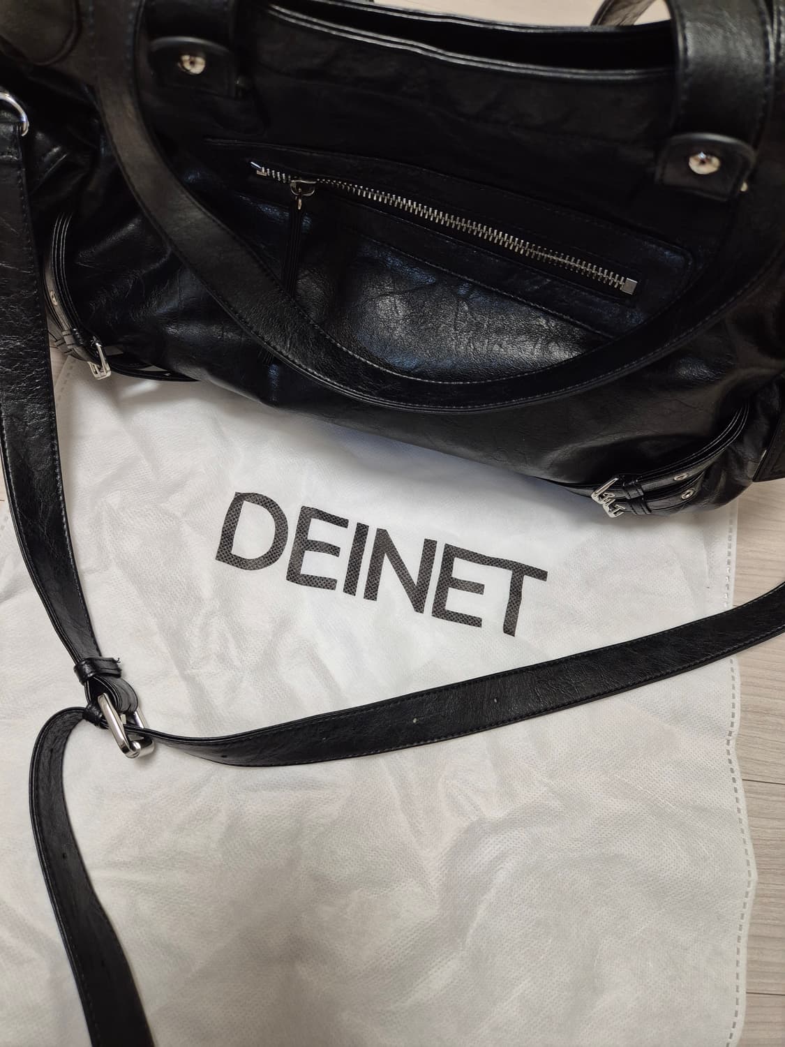 다이닛 STUD POCKET BIG BAG IN BLACK, 더스트백O 상품이미지7