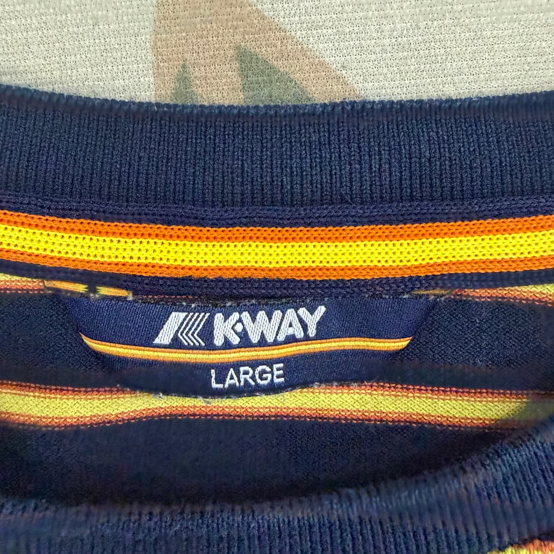 (M)까웨 K-WAY 스트라이프 pk반팔티셔츠 상품이미지2
