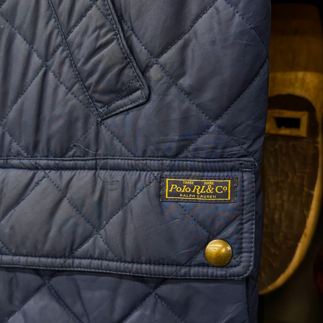 폴로 랄프로렌 신형 라벨 넥 버클 클래식 퀼팅 베스트 퀄팅 상품이미지6