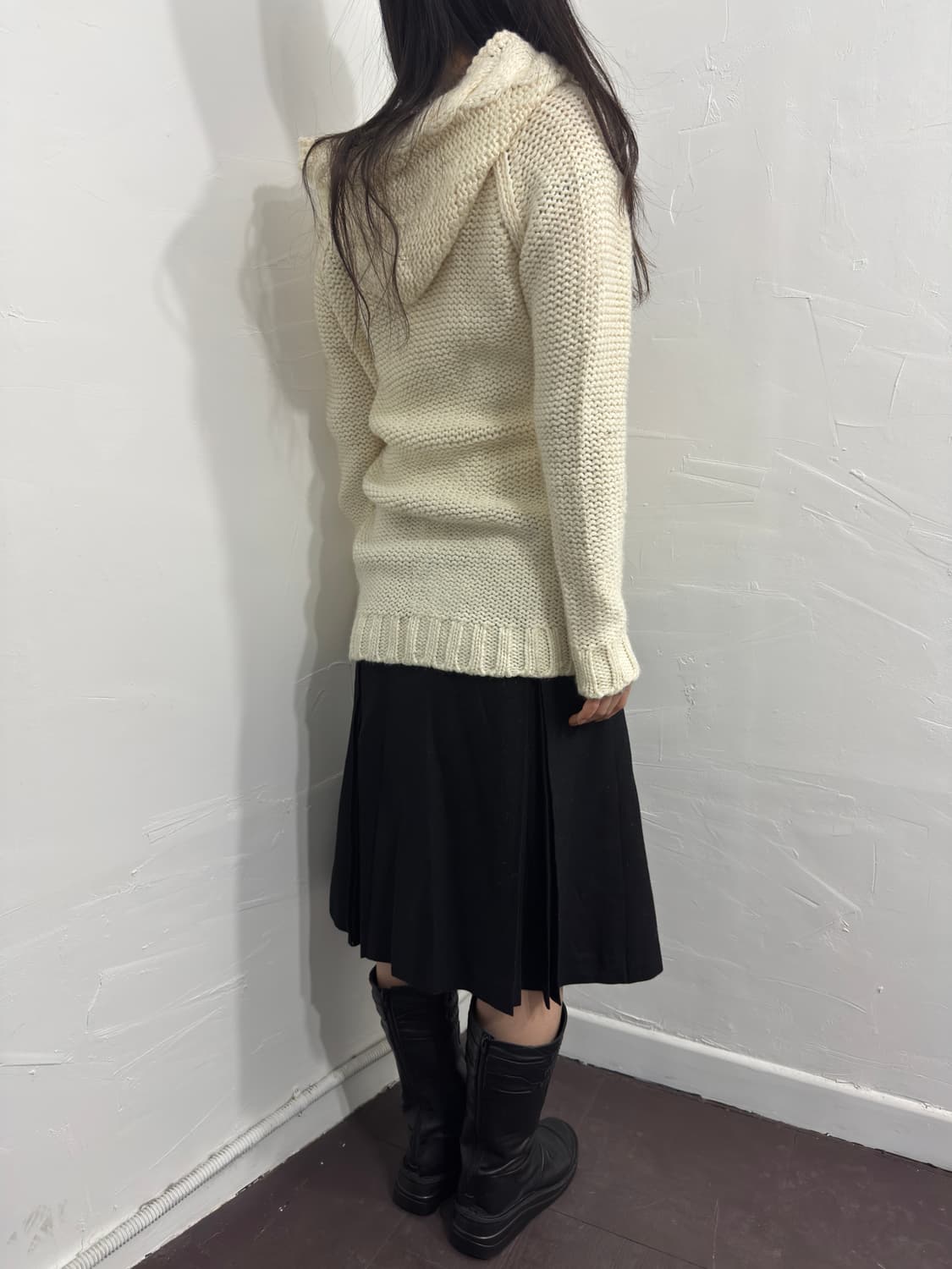 knit hood zipup 상품이미지5