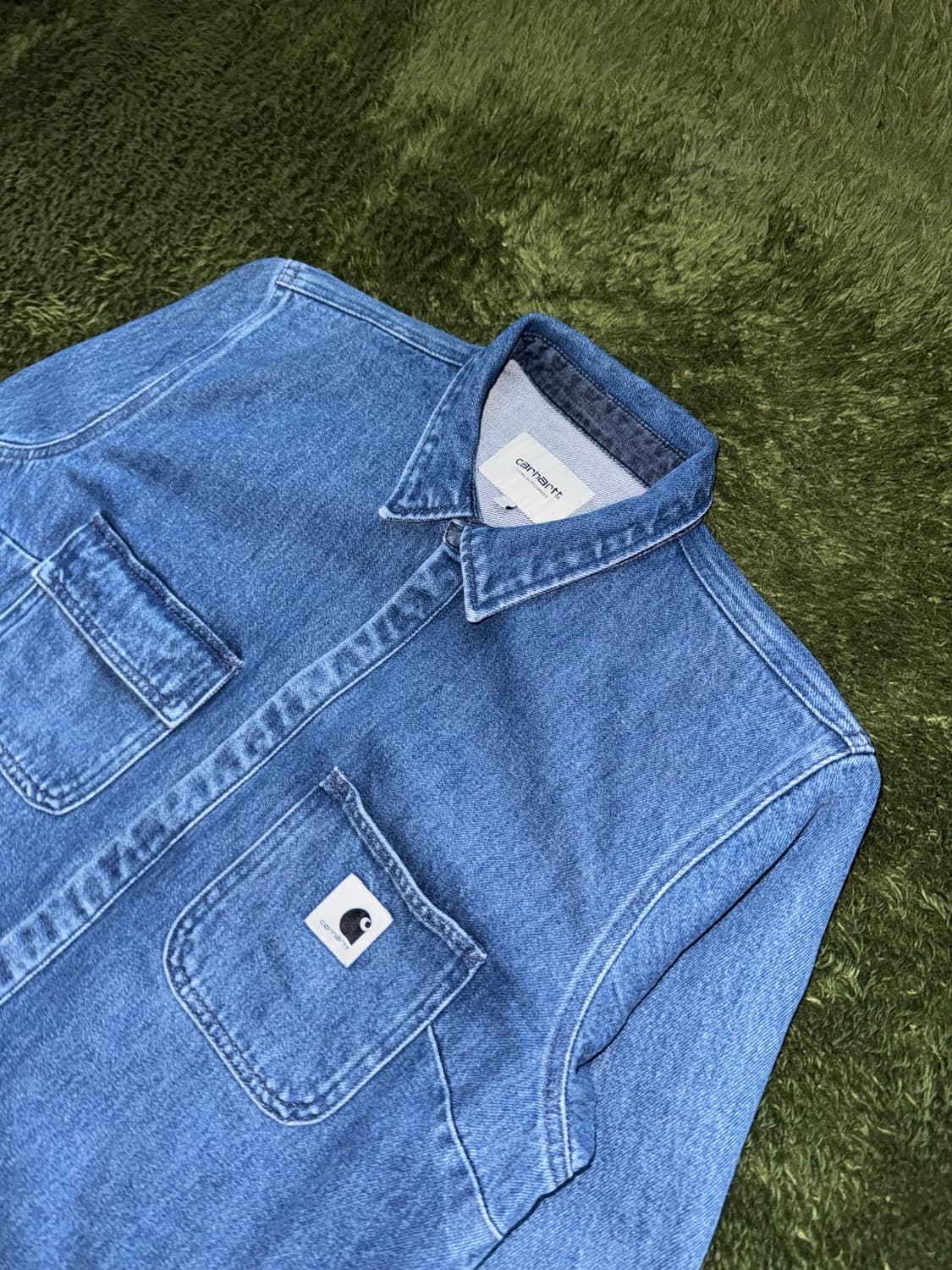 [L] 칼하트 WIP 우먼즈 SALINAC 데님 셔츠 인디고 상품이미지2