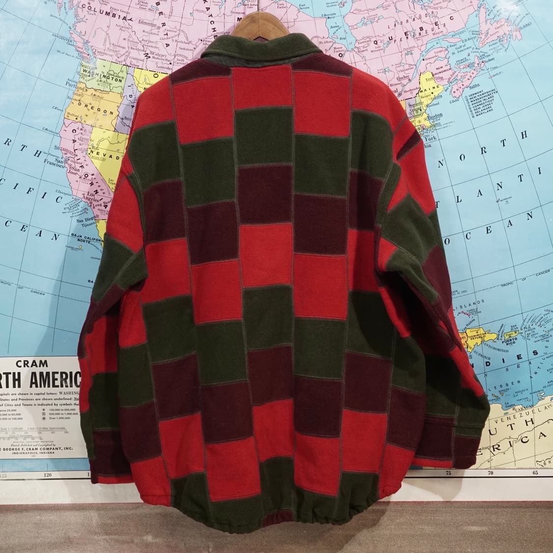 빈티지 패치워크 플리스 스웻 상품이미지4