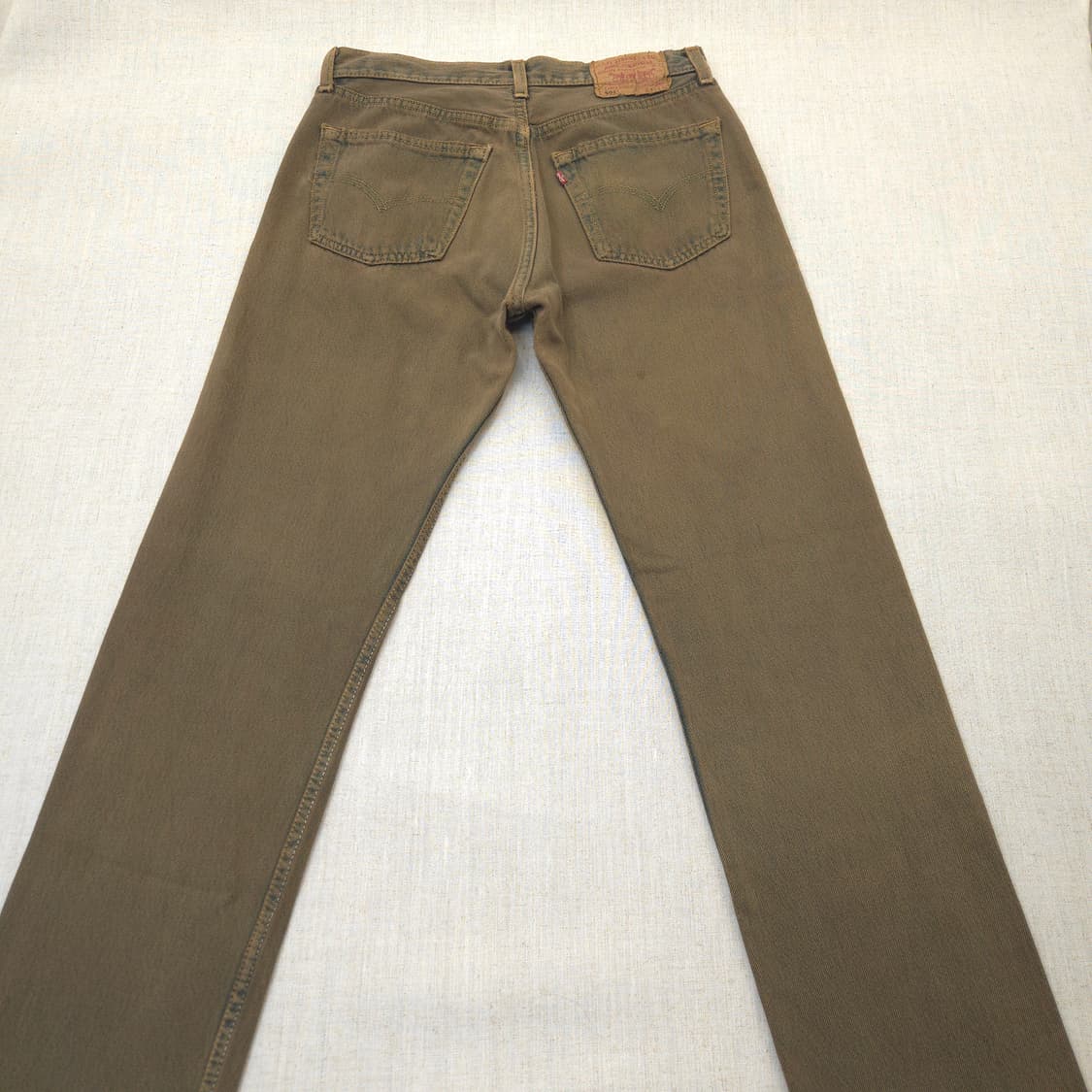 희귀 98년산 리바이스 501 영국 생산 브라운 컬러진 상품이미지2