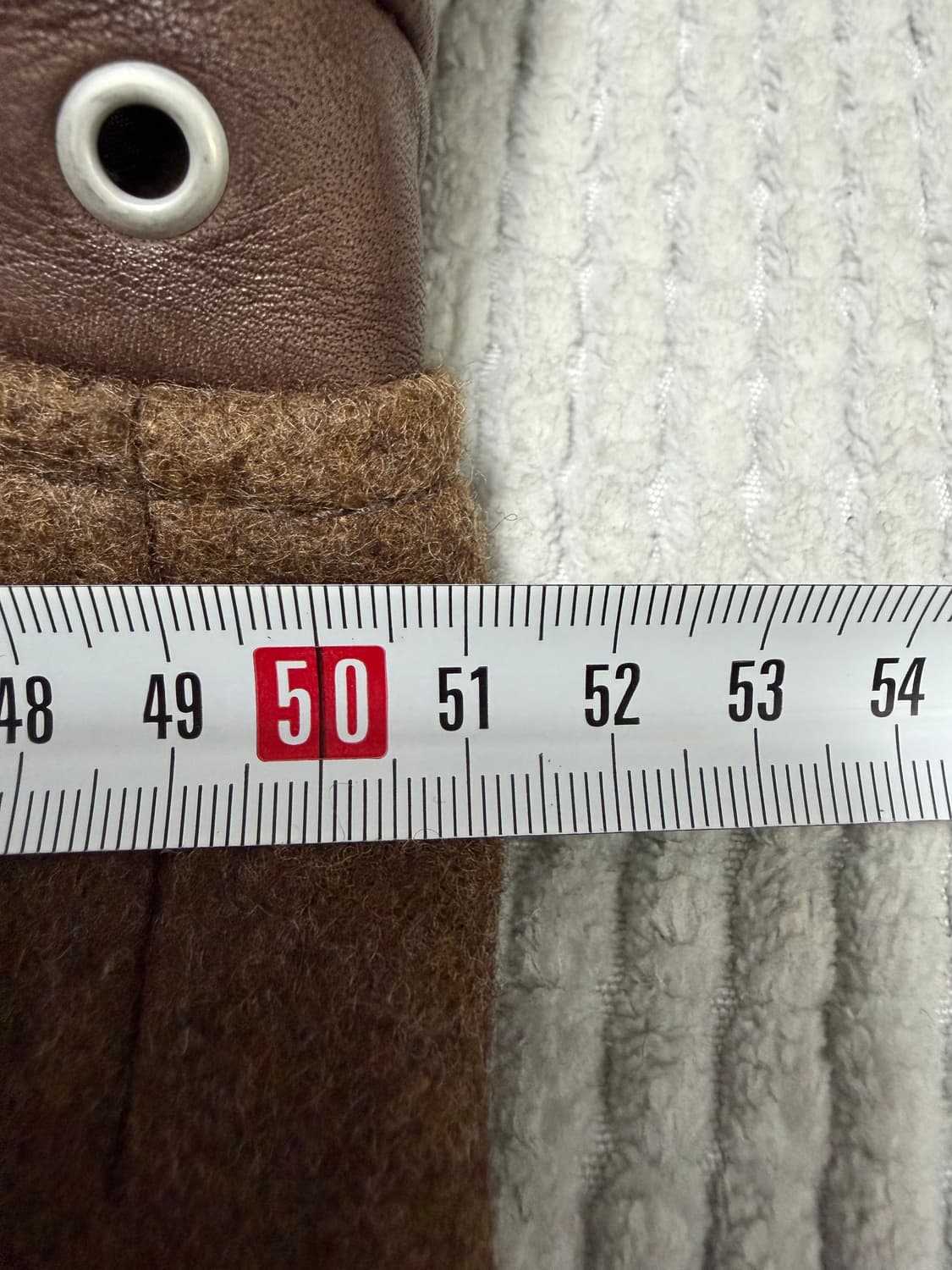 Waste Twice & Co 레더 슬리브 바시티 자켓 상품이미지5