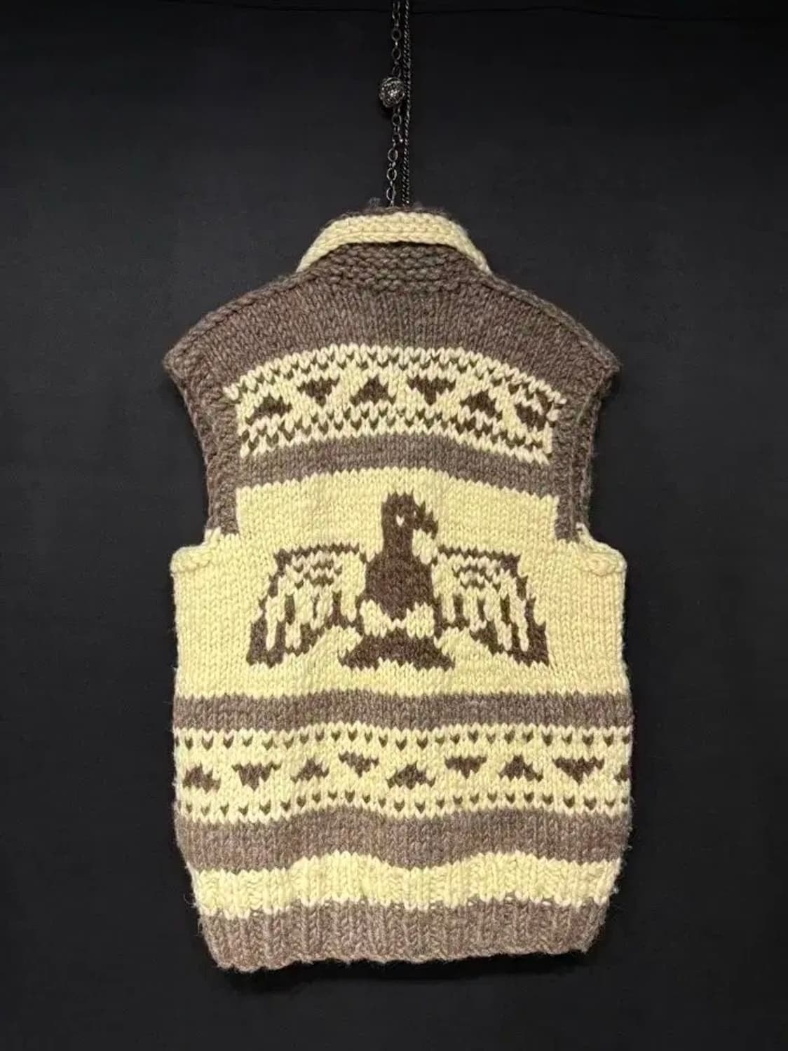 캐나다 코위찬 양털 스웨터 베스트 상품이미지7