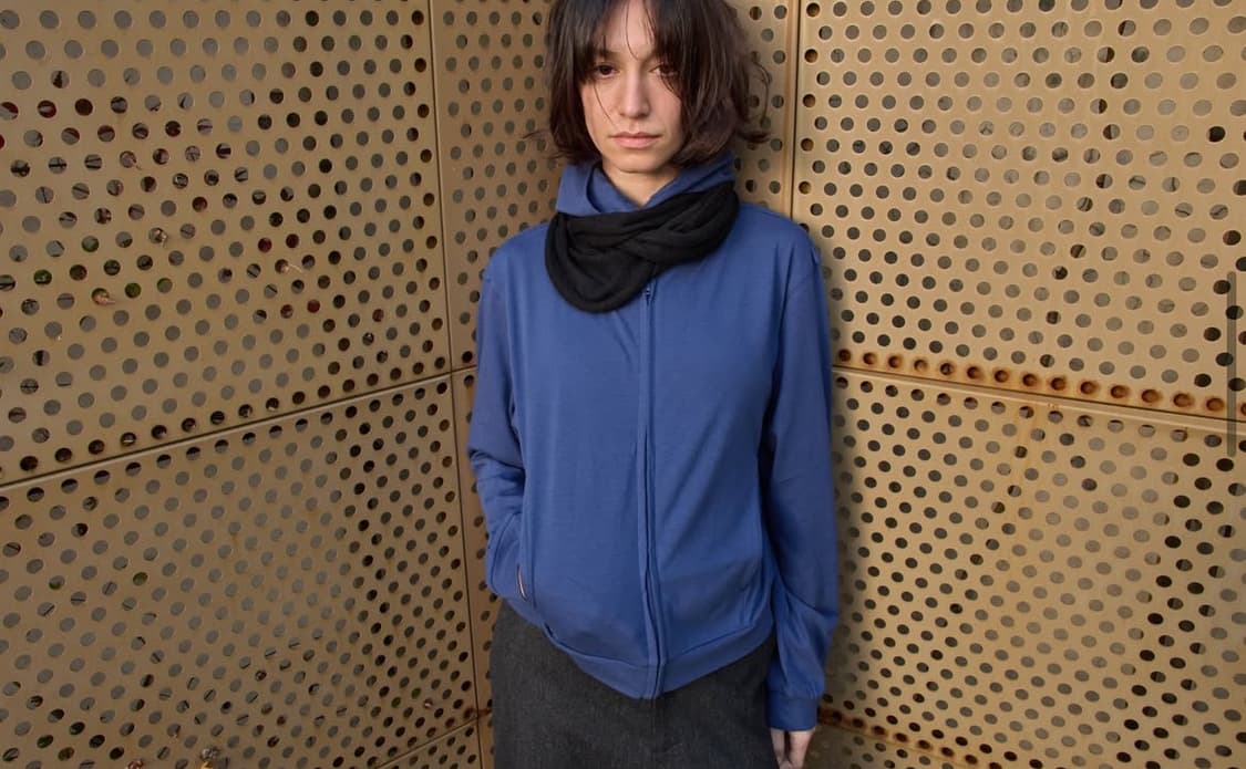 머듈 라운지 후드집업 블루 상품이미지2