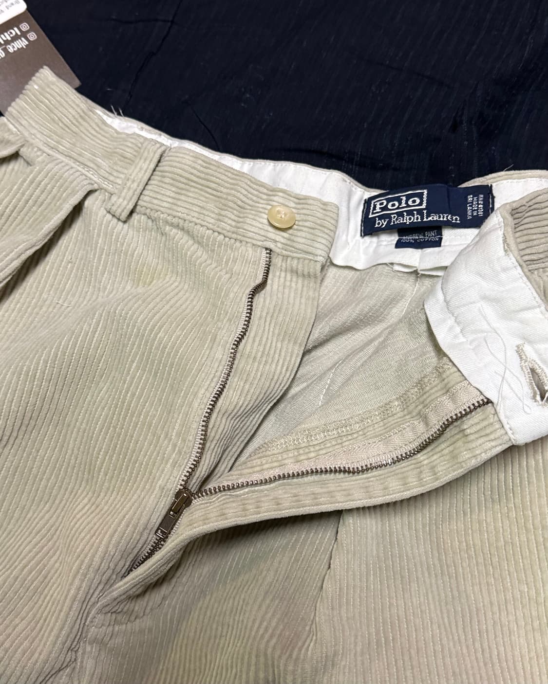 90‘s 폴로 랄프로렌 투턱 코듀로이 앤드류 팬츠 32 상품이미지2