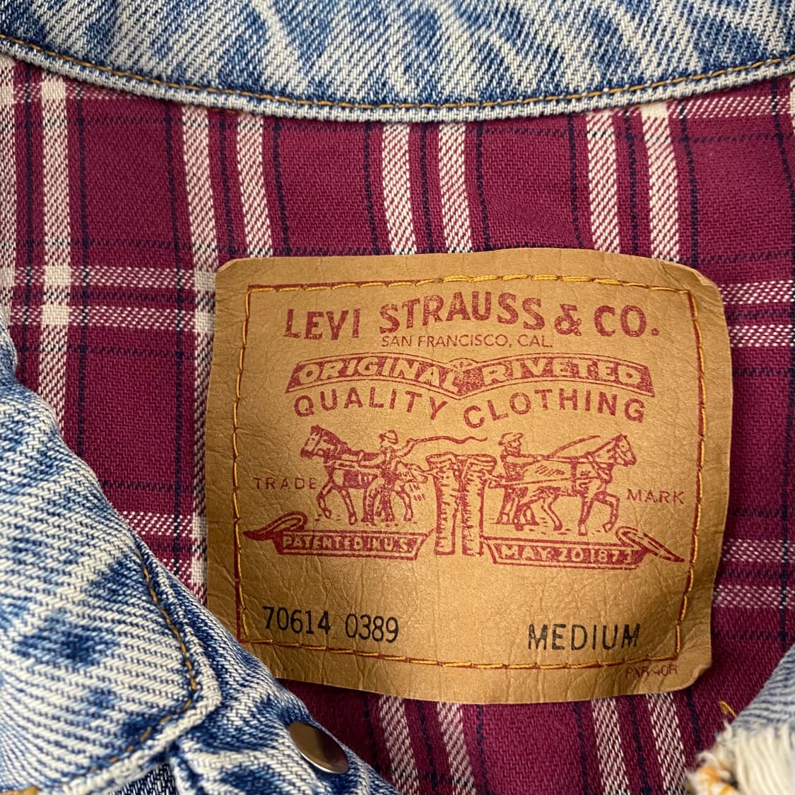 00s 리바이스 70614 블랭킷 데님 트러커 자켓 (103) 상품이미지8