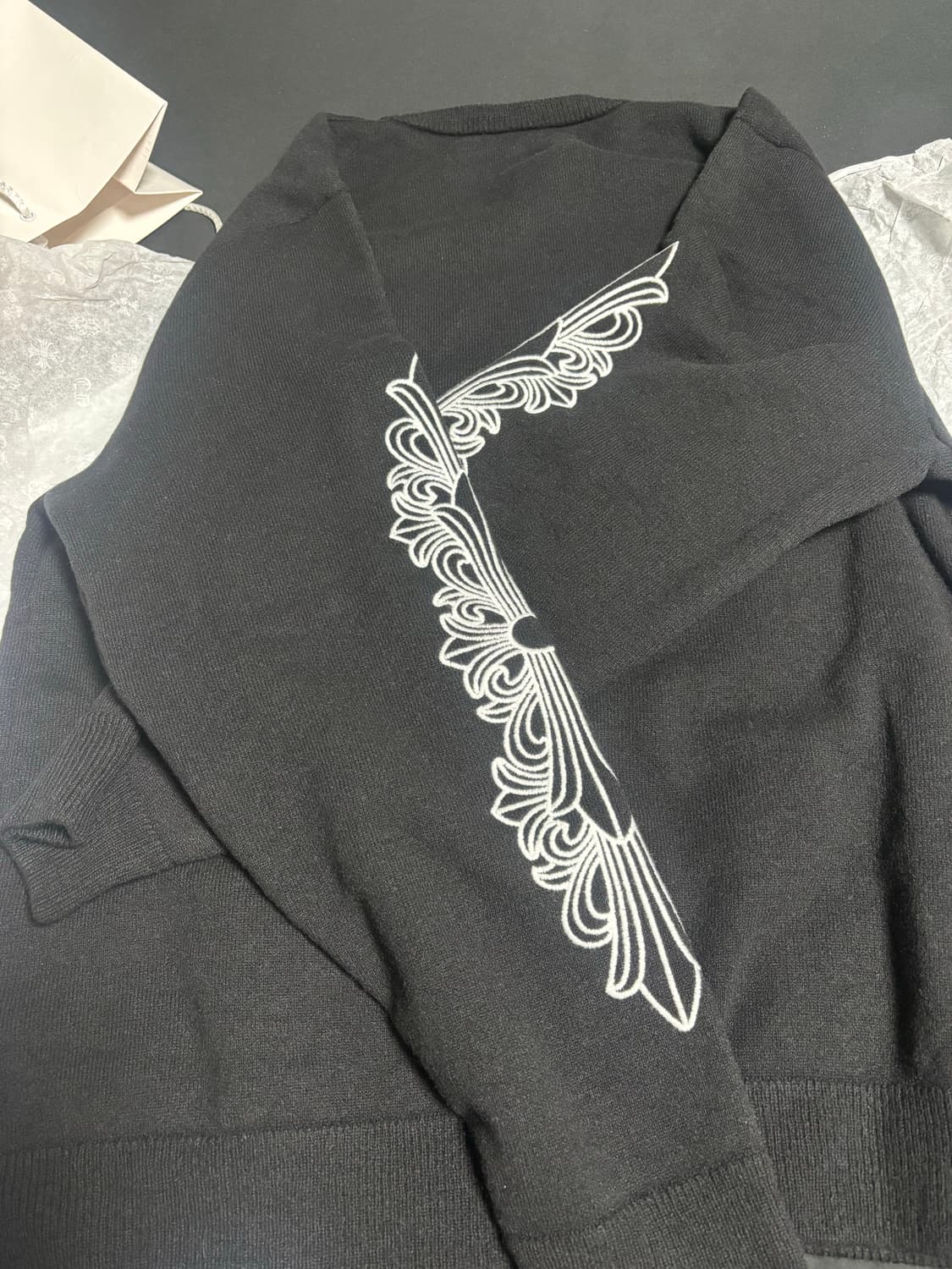 크롬하츠 플로랄 캐시미어 니트 XL 새상품 상품이미지2