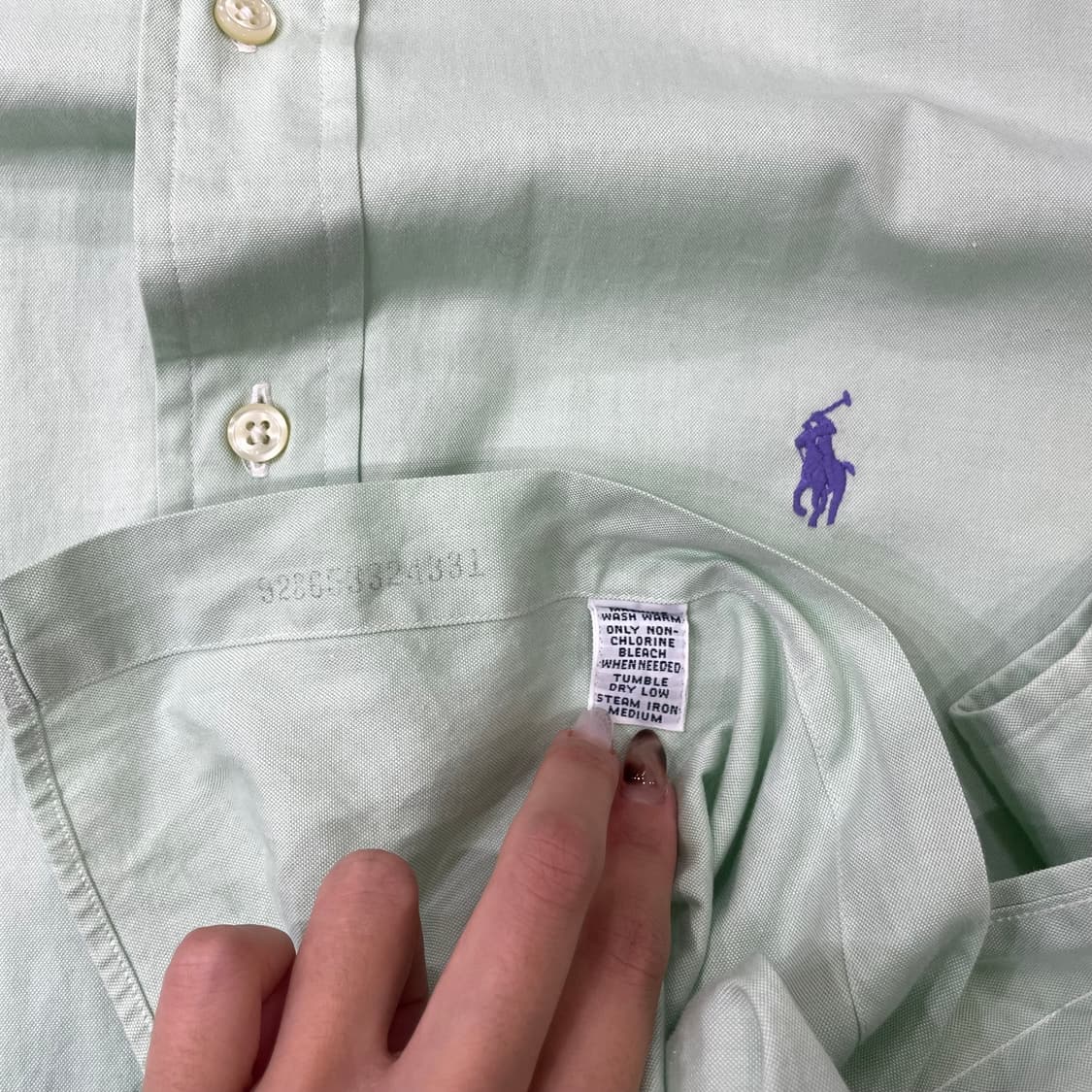 (16 1/2) POLO 폴로 랄프로렌 솔리드 셔츠 클래식핏 상품이미지10