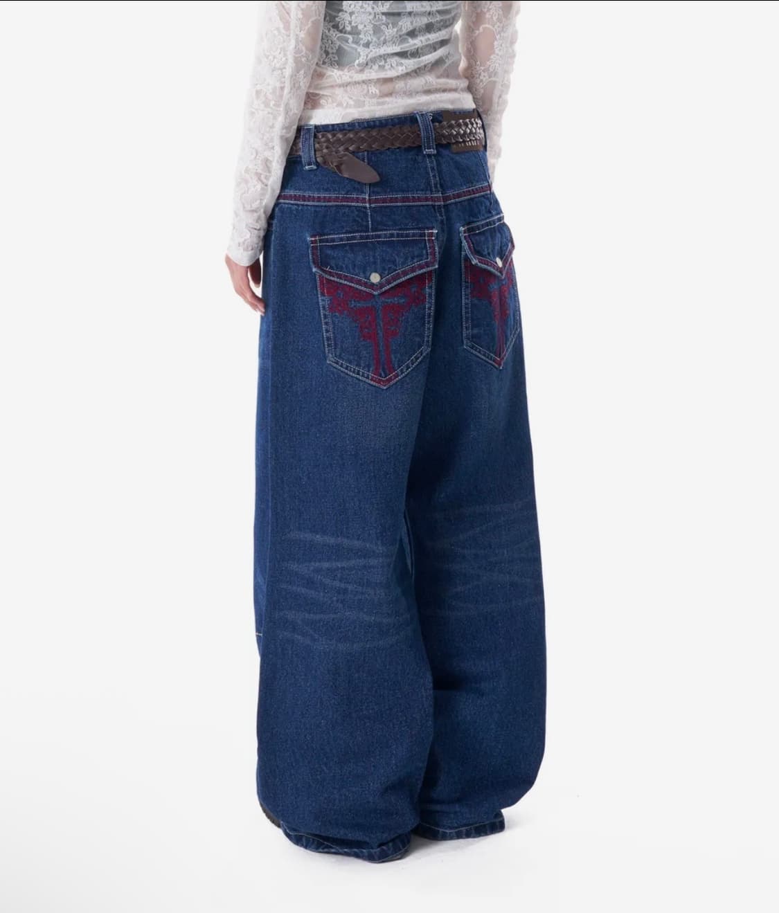 아캄 CROS2 Washed Denim Pants (Blue) 상품이미지2