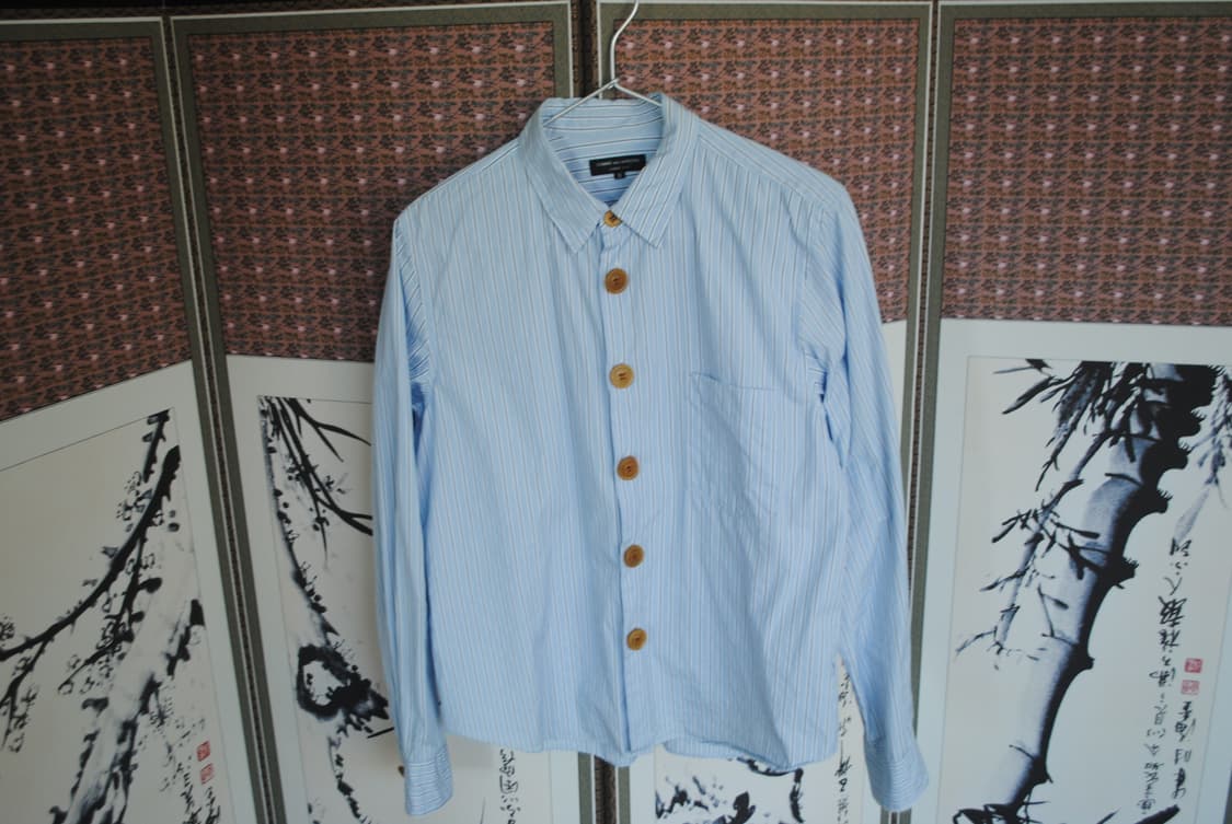 꼼데 옴므 플러스 스트라이프 셔츠 상품이미지1