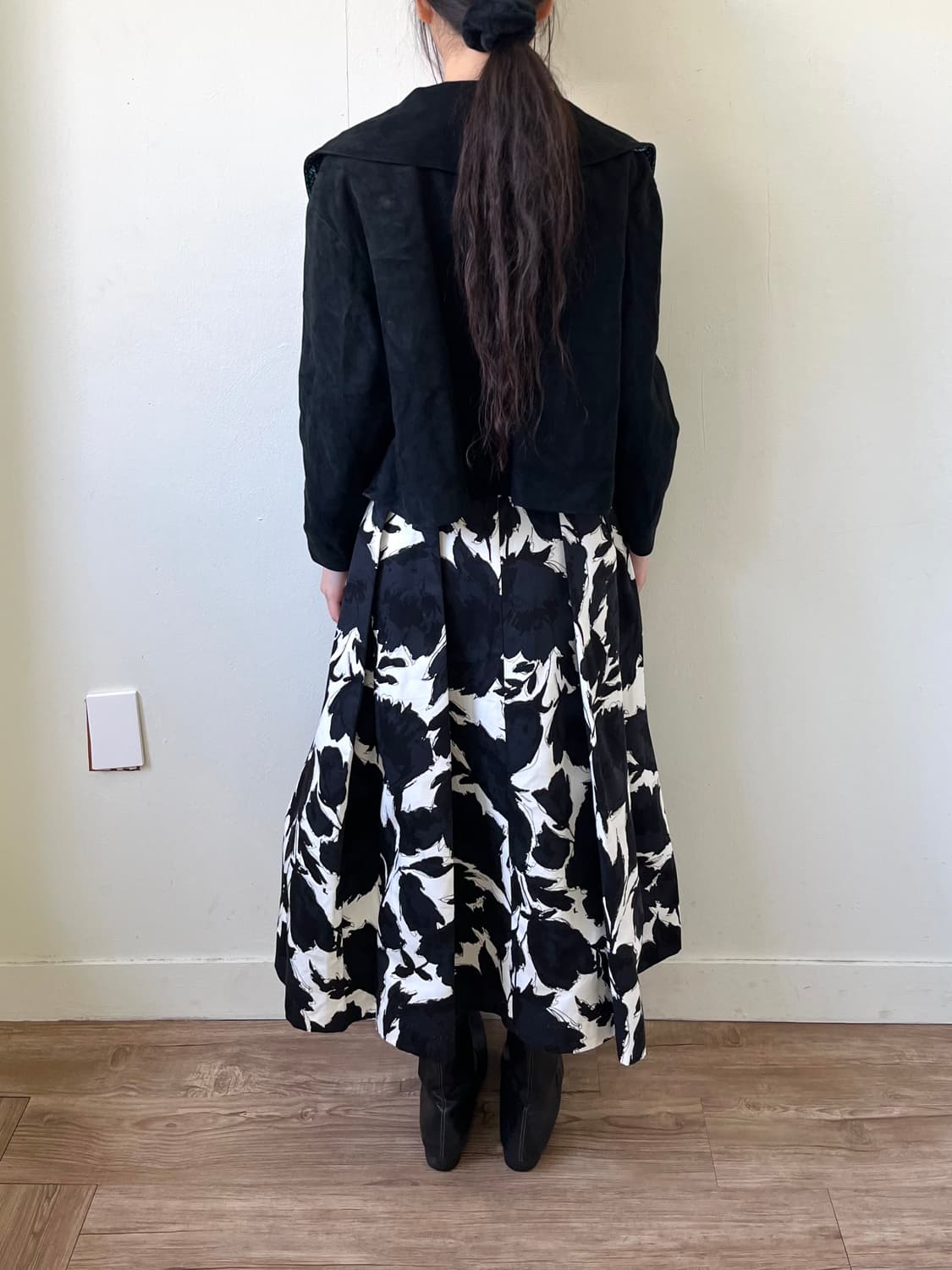 LADIVINA 블랙 스웨이드 자켓 상품이미지10