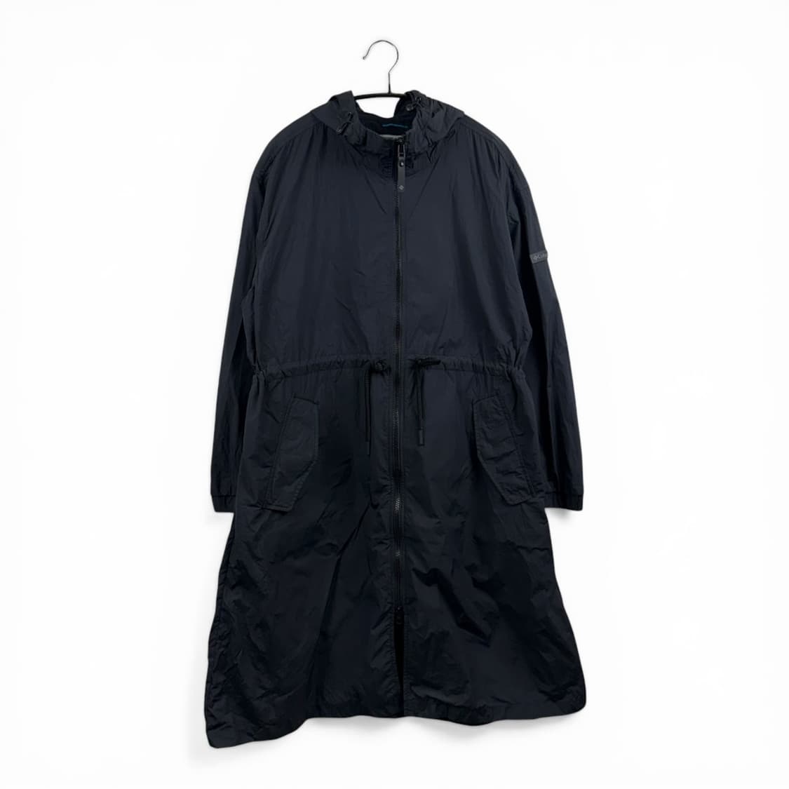 (S) 컬럼비아 우먼스 롱 바람막이 자켓 블랙 상품이미지1