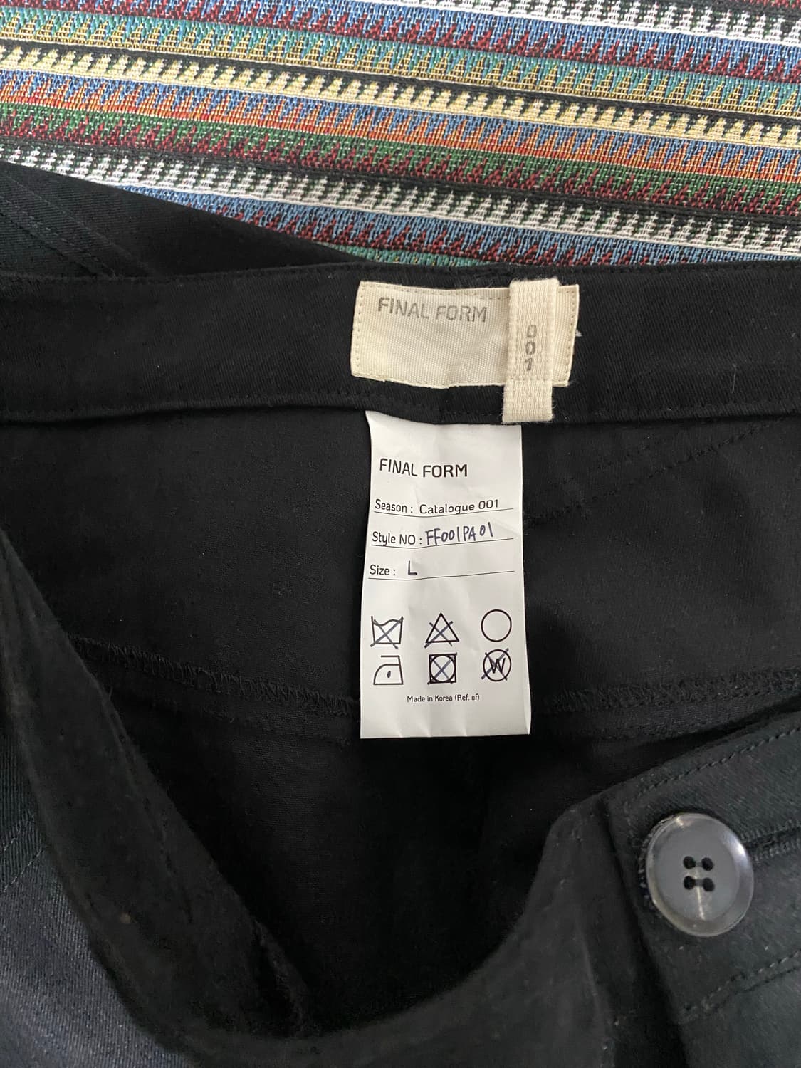 [L] 파이널폼 darted trouser black 상품이미지4