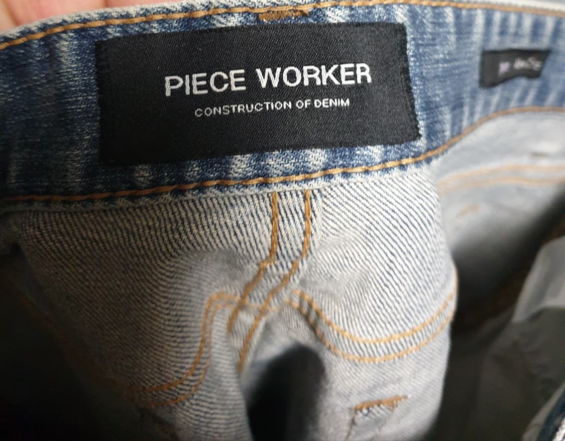 피스워커 뉴크롭 스톤워커 컷팅 데님팬츠 (32) 상품이미지5