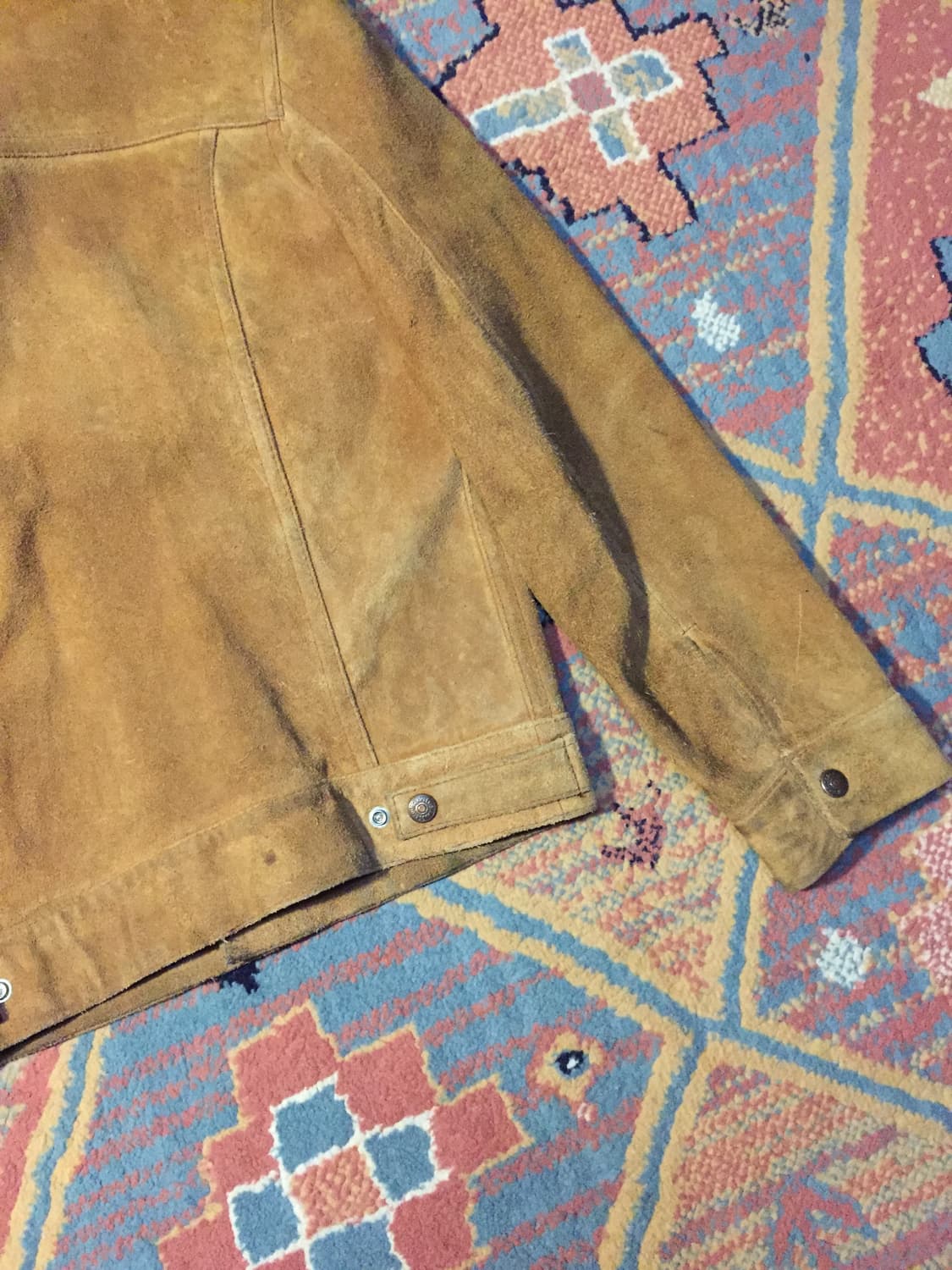 70-80‘s 리바이스 3세대 레더 스웨이드 트러커 자켓 상품이미지9