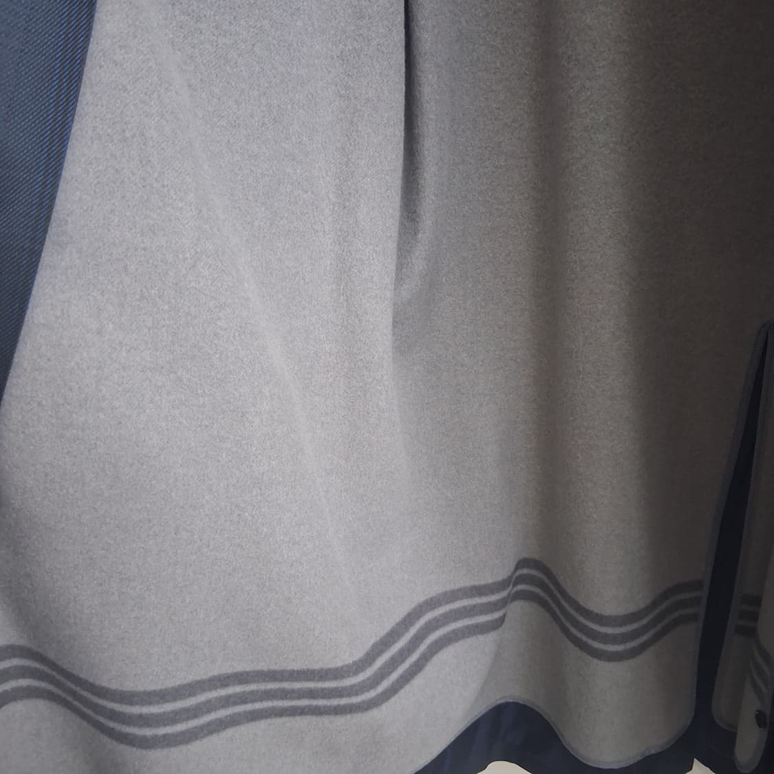 랑방 파리 일본정품 실크100% 울 라이너 탈부착 코트 상품이미지8