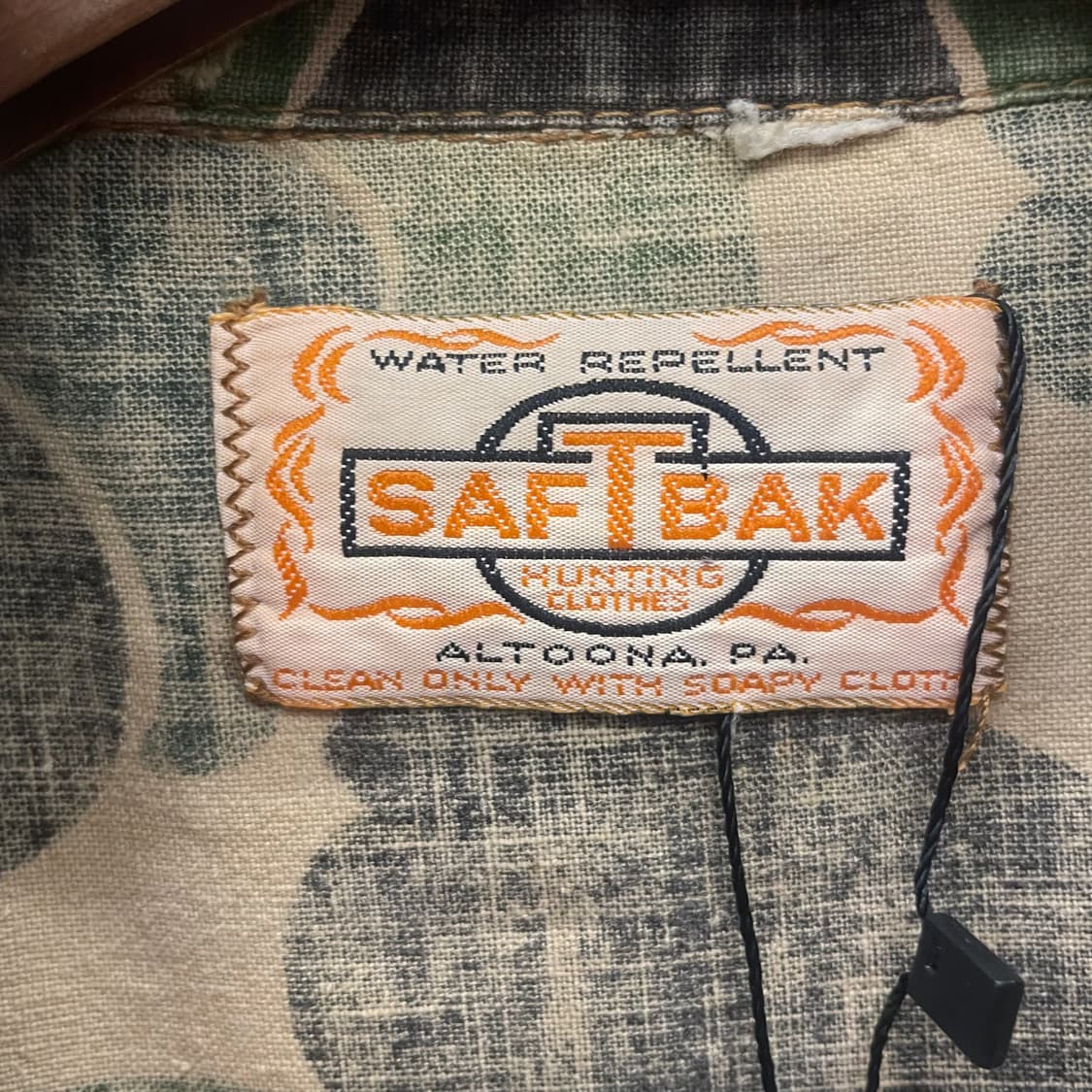 RARE! 50s 60s SAFTBAK 프로그 스킨 헌팅 포켓 자켓 상품이미지6