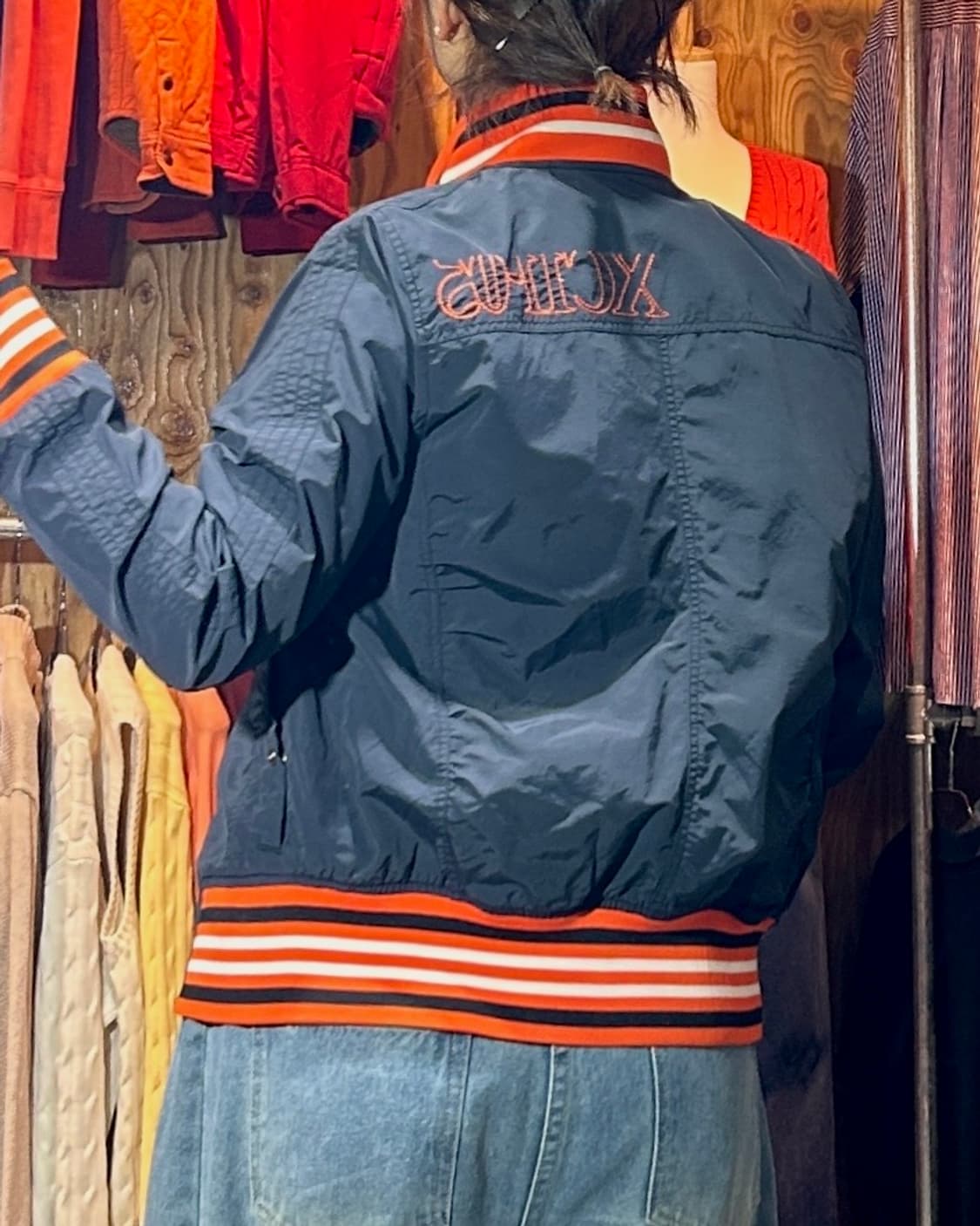 L FUBU 푸부 컬렉션 오렌지 라인 나일론 자켓 상품이미지2