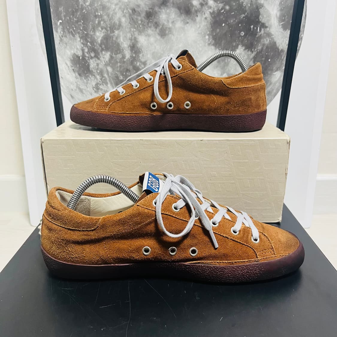 정품 43) 골든구스 브라운 누벅 스니커즈 275~280 상품이미지2