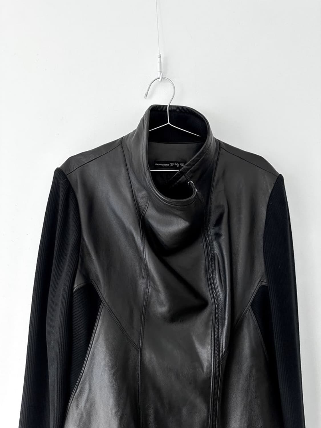 LIESANGBONG diagonal zip leather jacket 상품이미지3