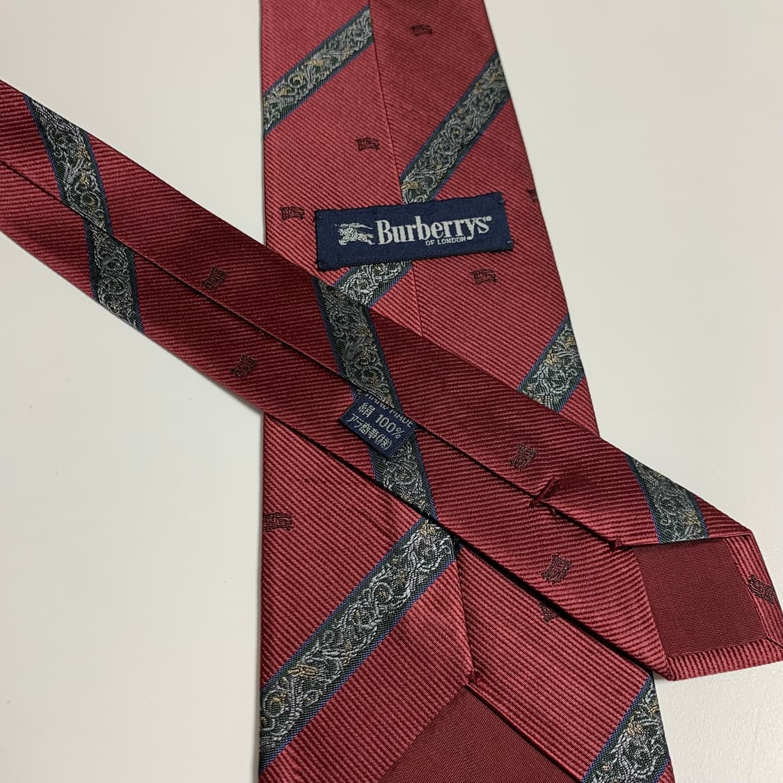 버버리(BURBERRY) 모노그램 명품넥타이 A+등급 8.9cm 상품이미지7