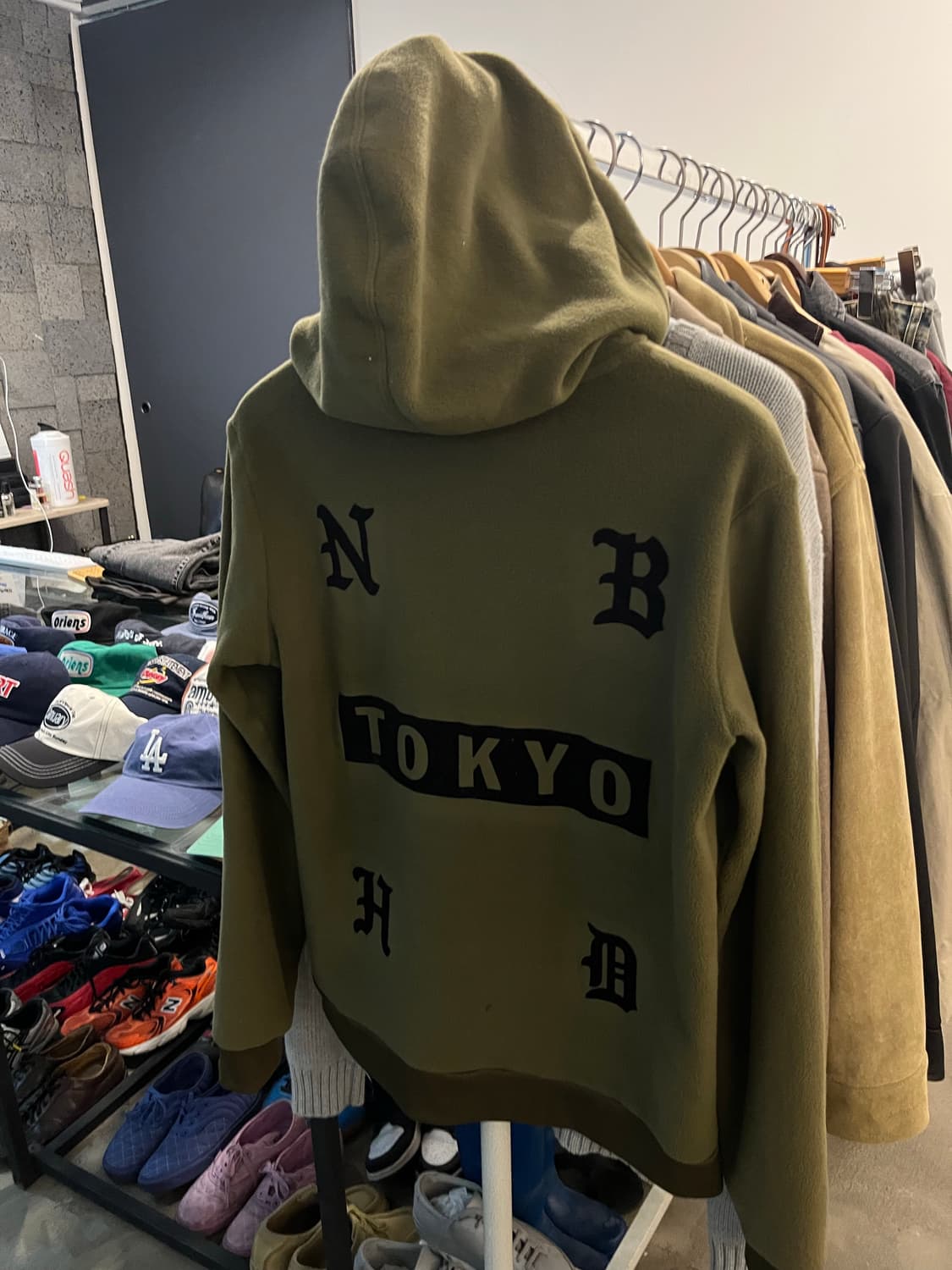 네이버후드x아디다스 후리스 후드티 상품이미지4