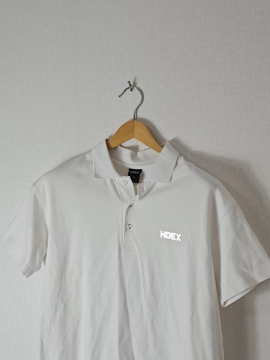 에이치덱스 HDEX 하덱스 카라티 반팔 폴로 화이트 XL 짐웨어 헬스 상품이미지6
