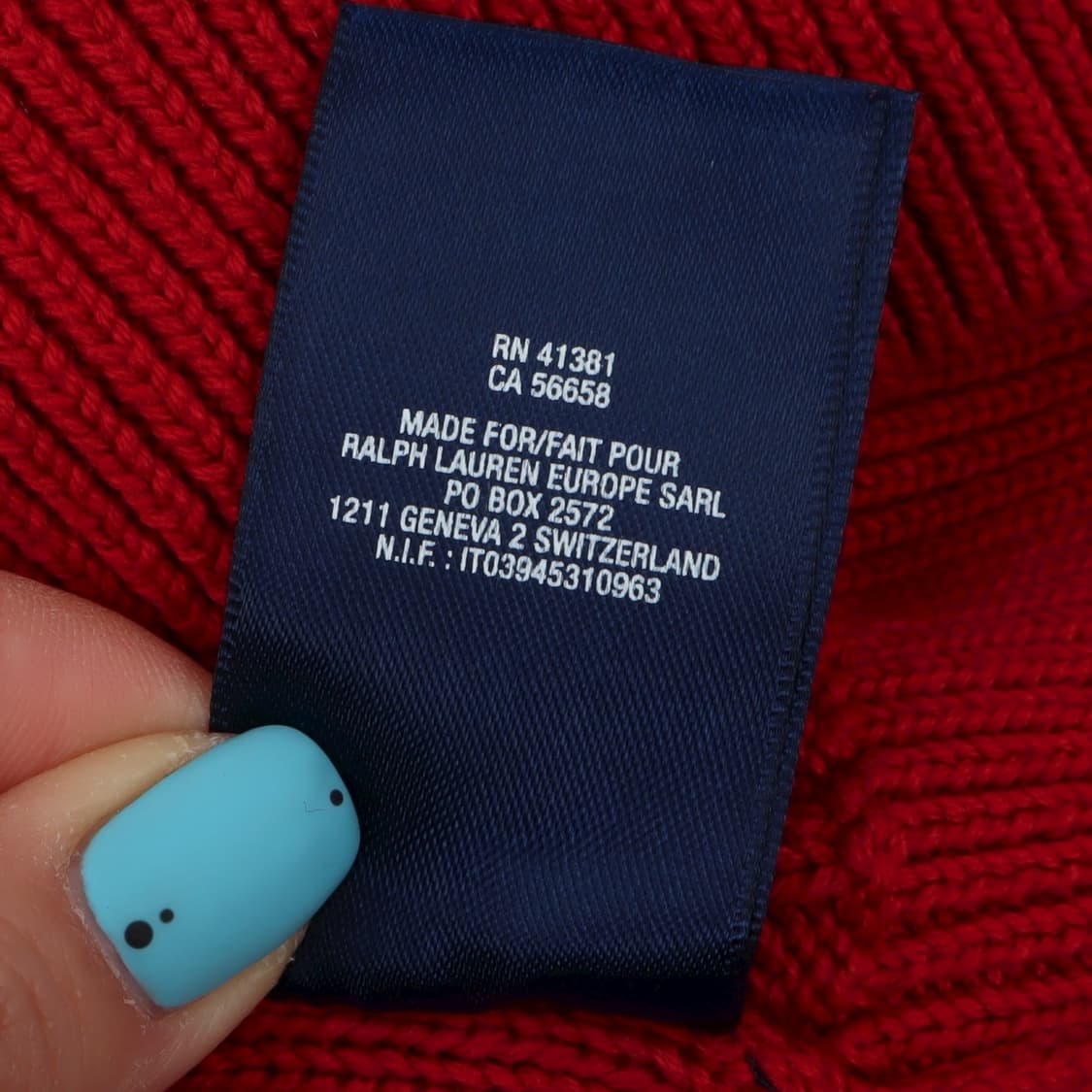 폴로 랄프로렌 우먼스 레드 버튼업 케이블 니트 상품이미지10