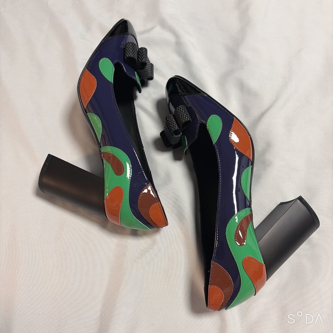 보테가베네타 멀티컬러 리본 장식 펌프스 상품이미지6