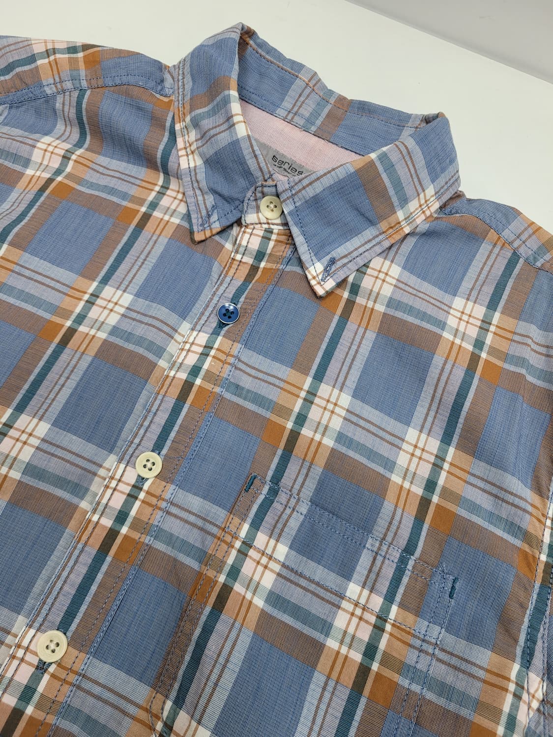 Series 시리즈 코튼 체크 셔츠 / 남 95 BL (추천 S)
z4b 상품이미지3