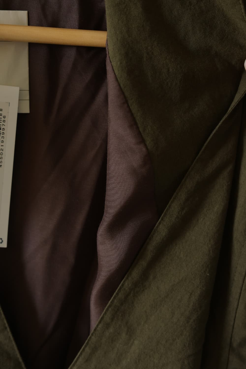 나나미카 코튼 풀 오버 긴팔 셔츠 카키 WM 새상품 상품이미지7