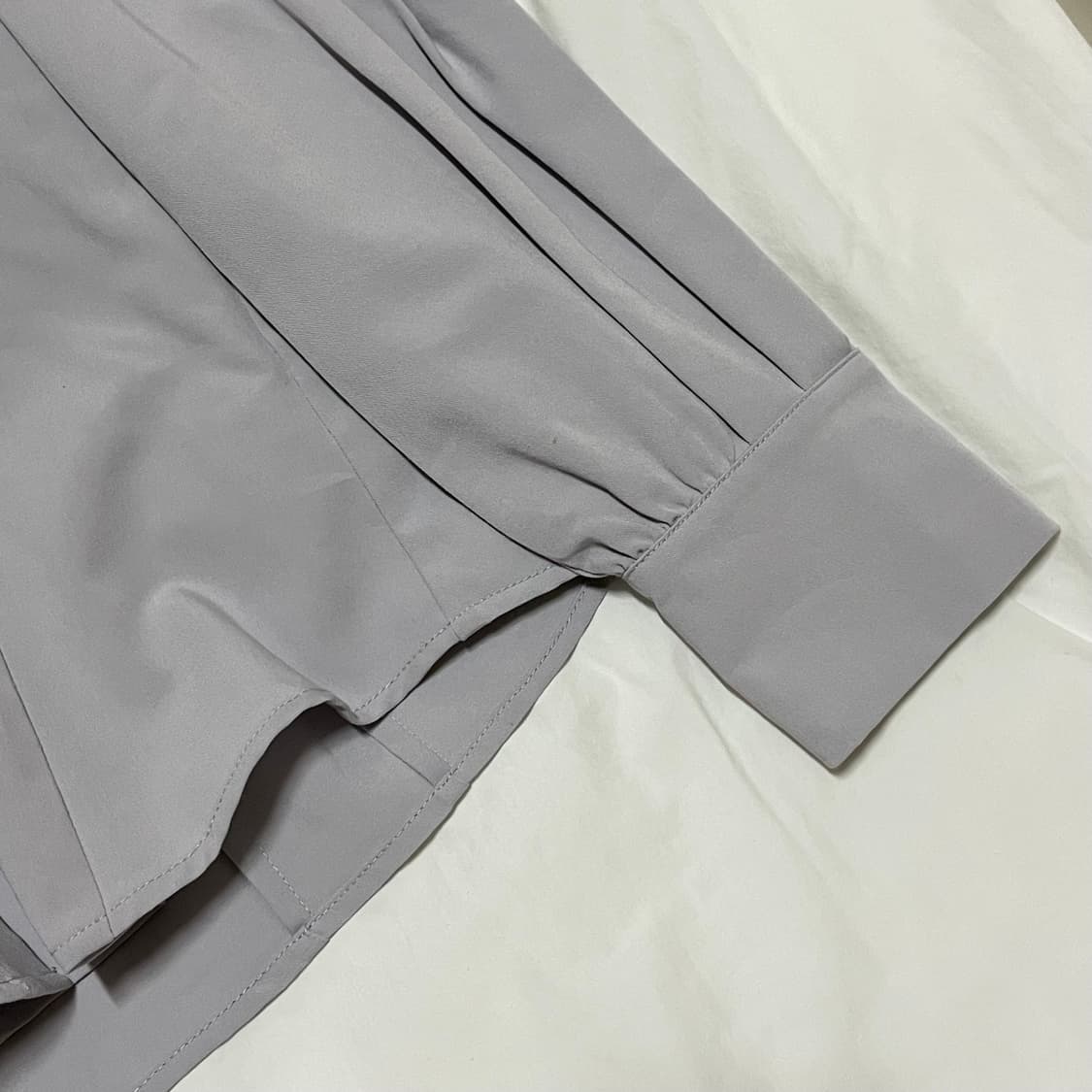 빈티지 ) 연보라 프린세스퍼프 블라우스 상품이미지3