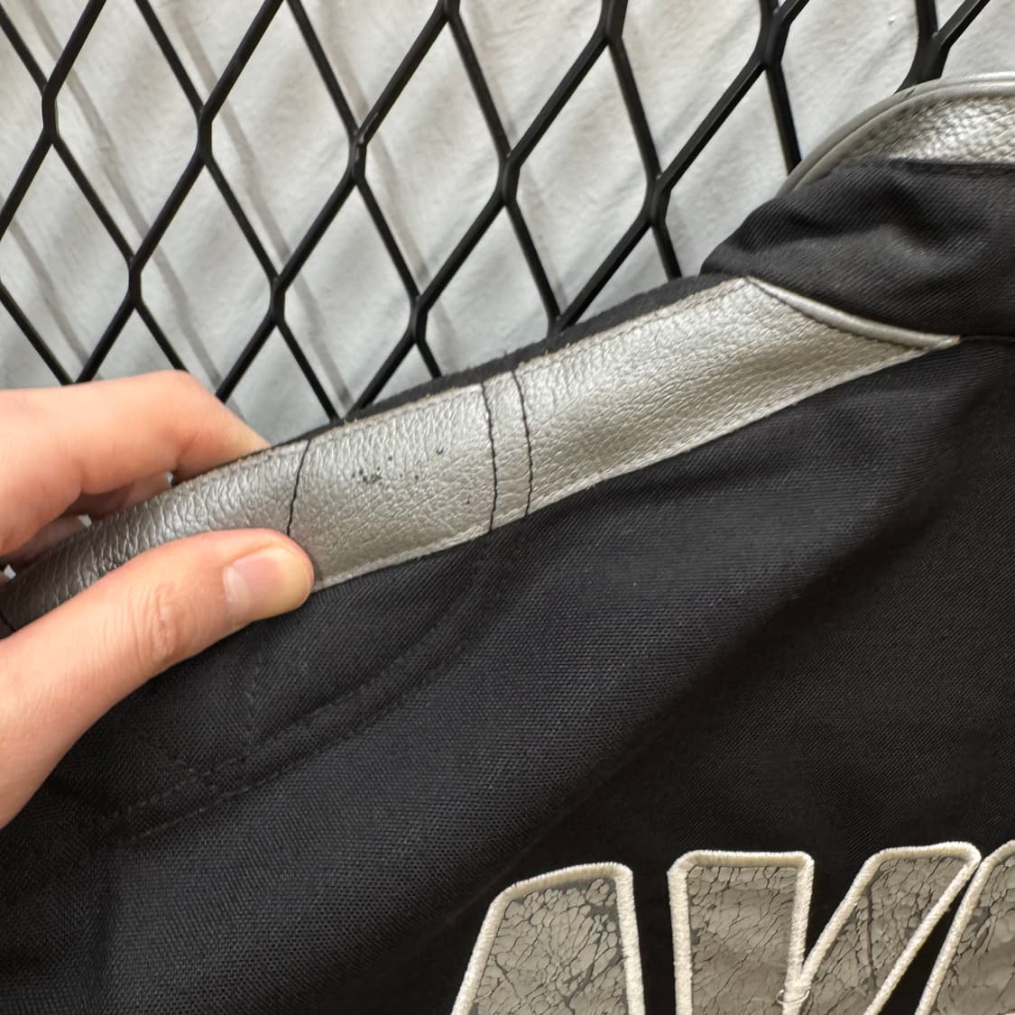 00s 아비렉스 데이토나 레이싱자켓 전후면 빅로고 포인트 블랙 상품이미지10